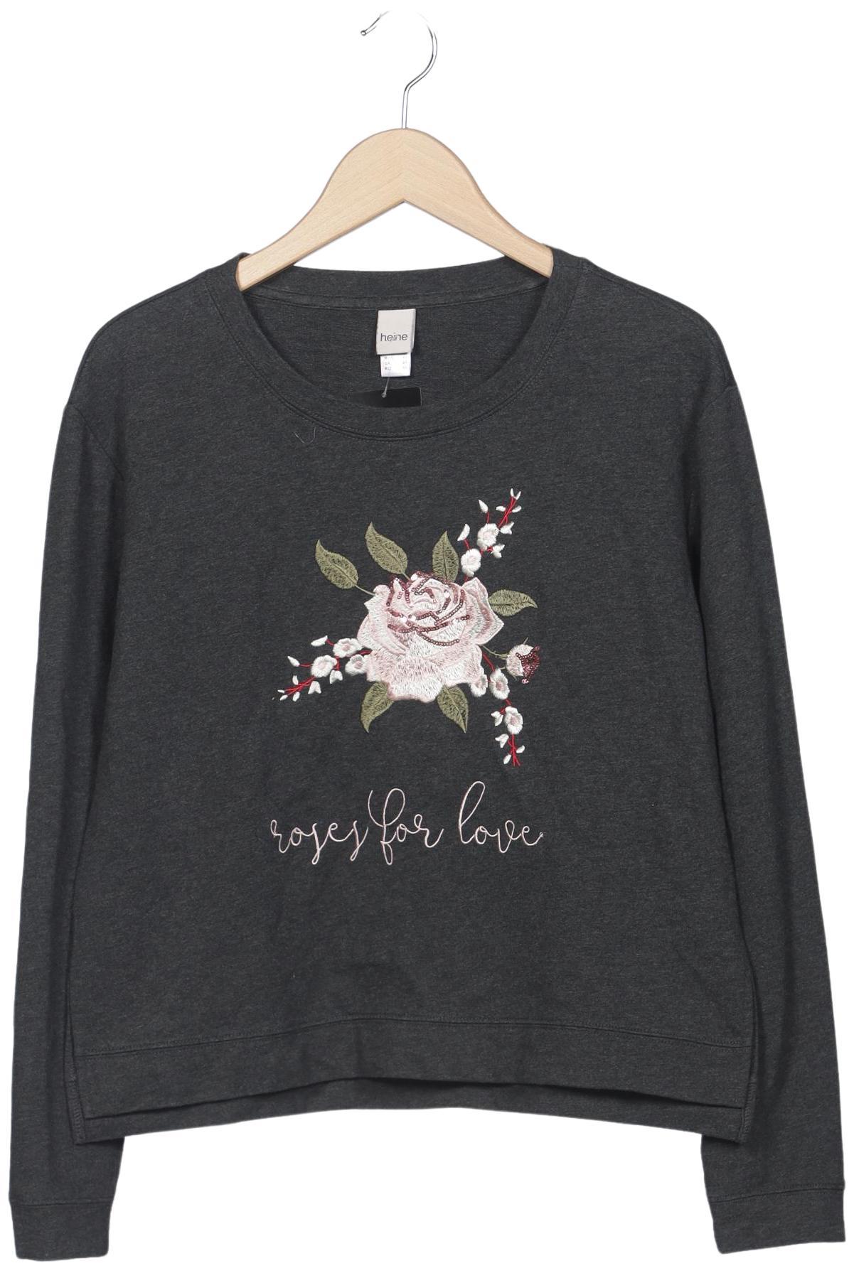 

Heine Damen Sweatshirt, grau, Gr. 38