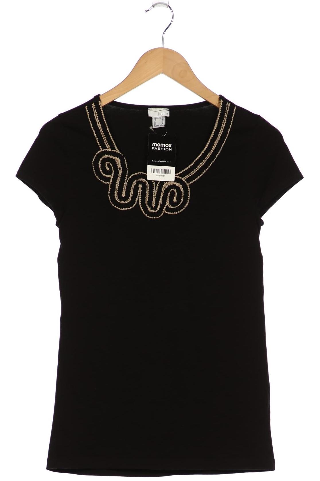 

Heine Damen T-Shirt, schwarz, Gr. 38