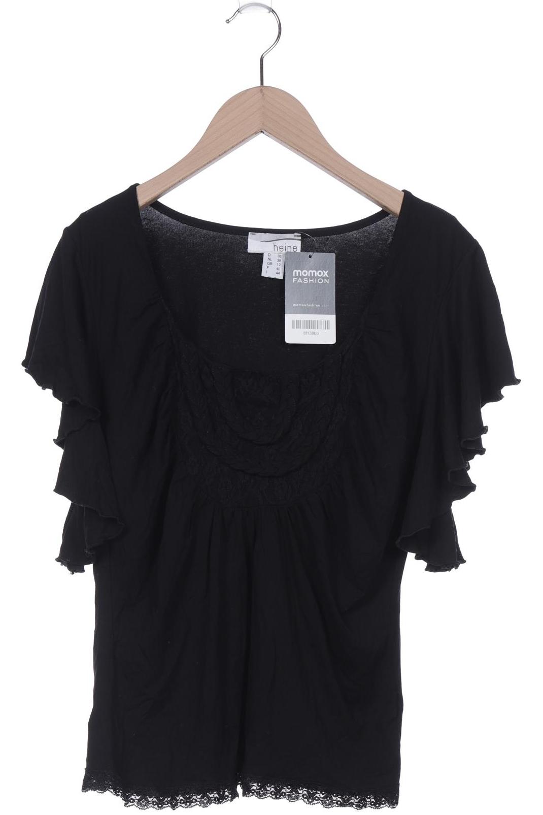 

Heine Damen T-Shirt, schwarz, Gr. 38