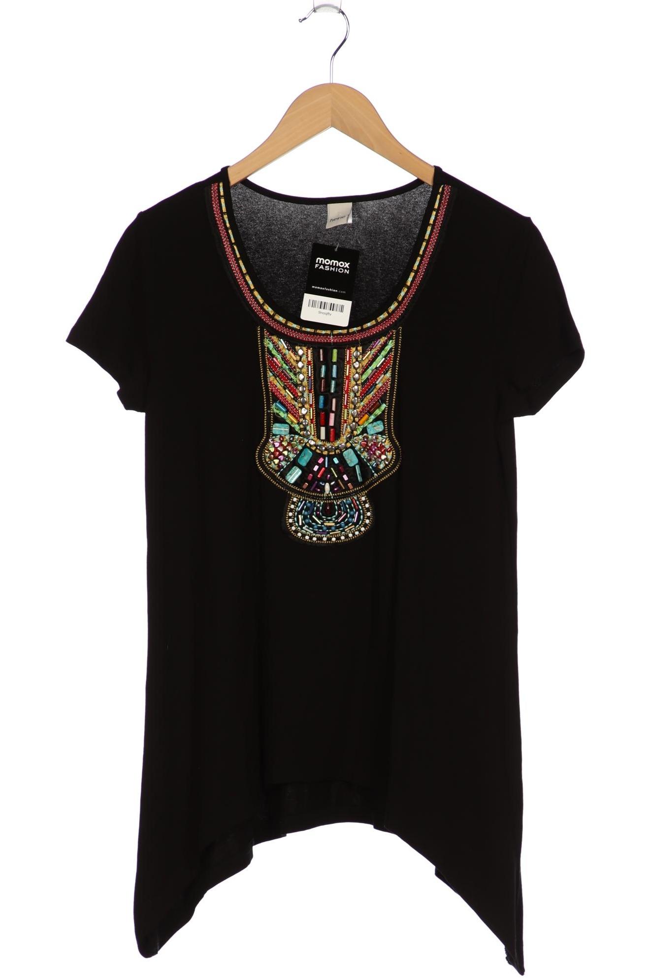 

Heine Damen T-Shirt, schwarz, Gr. 36