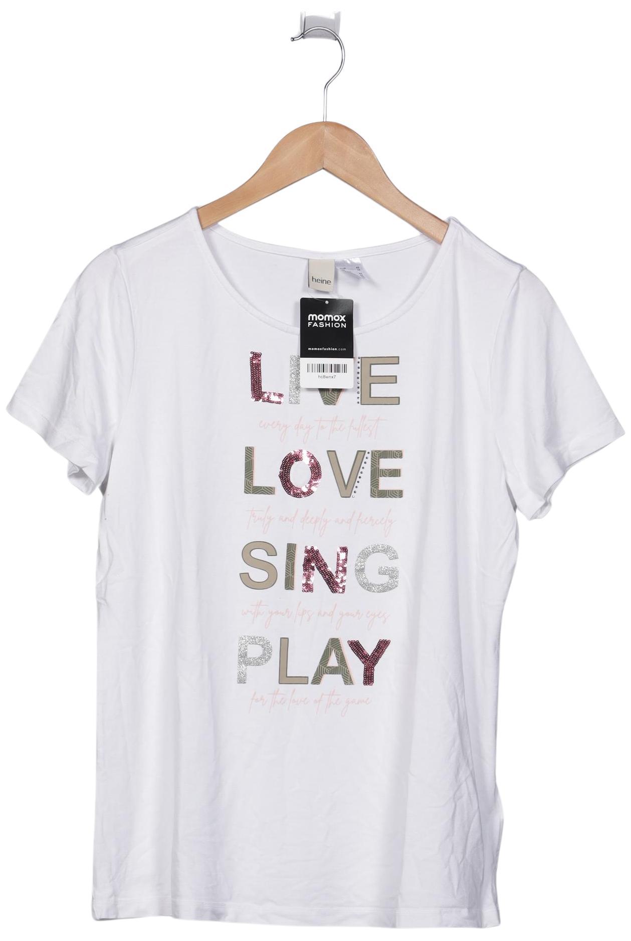 

Heine Damen T-Shirt, weiß, Gr. 42