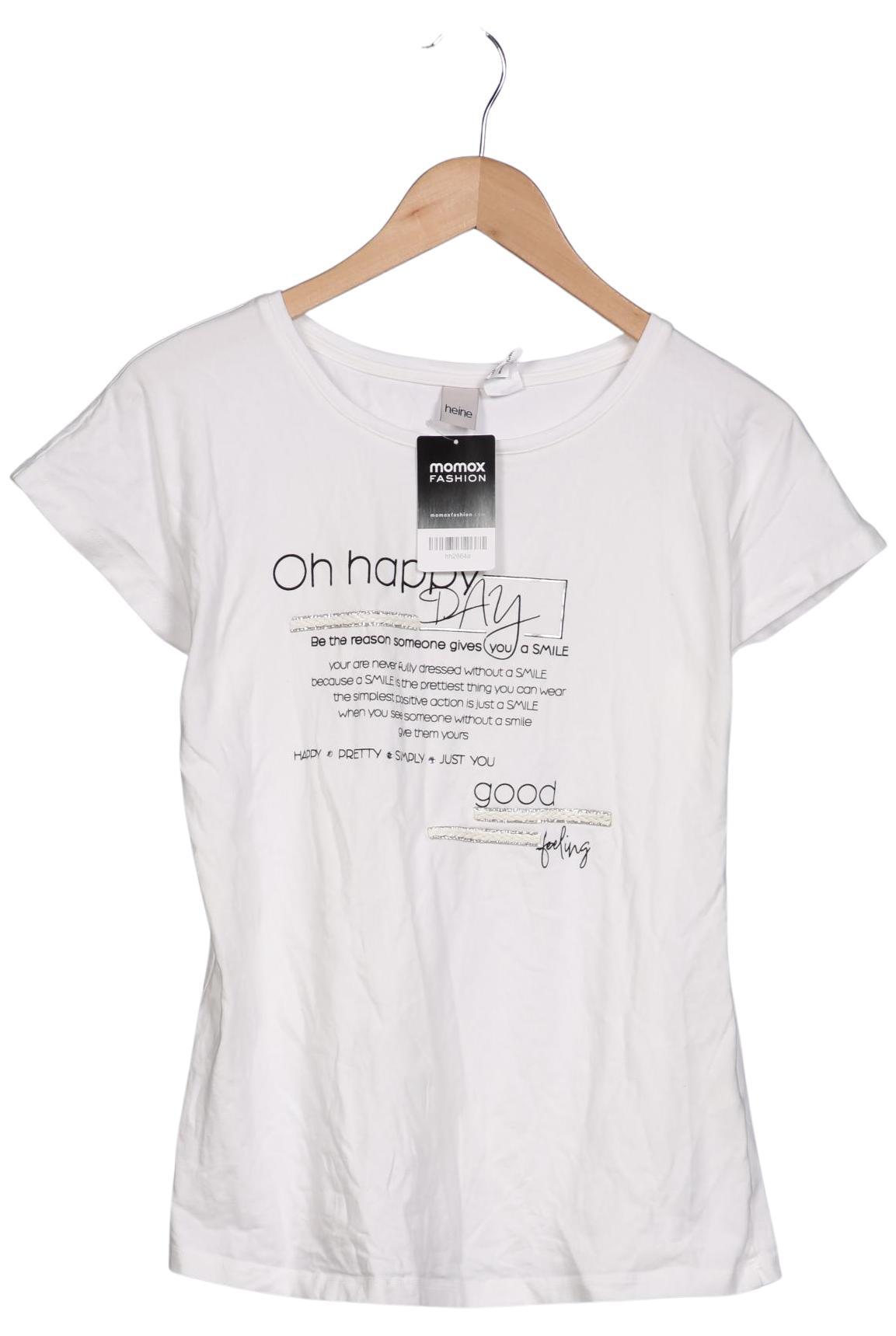 

Heine Damen T-Shirt, weiß, Gr. 36