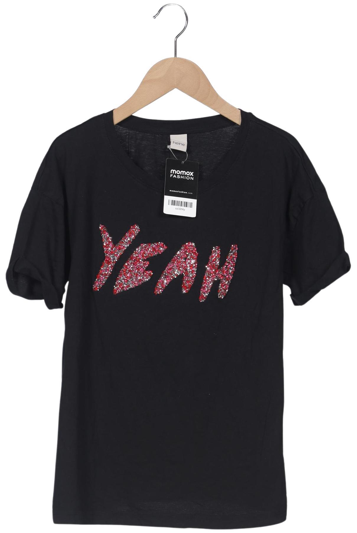 

Heine Damen T-Shirt, schwarz, Gr. 34