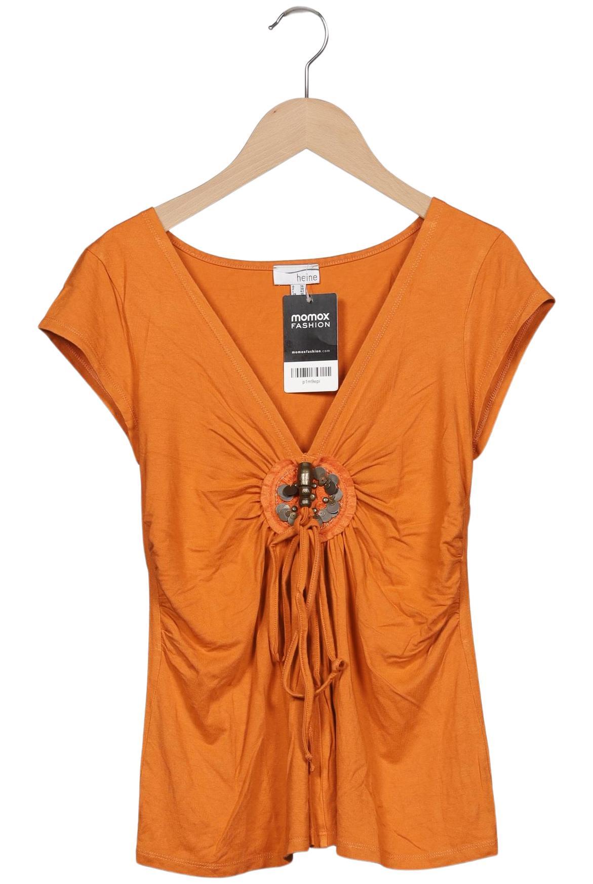 

Heine Damen T-Shirt, orange, Gr. 36