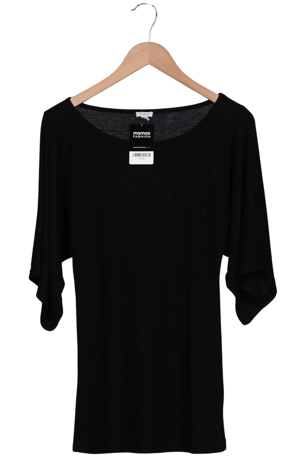 

Heine Damen T-Shirt, schwarz, Gr. 52