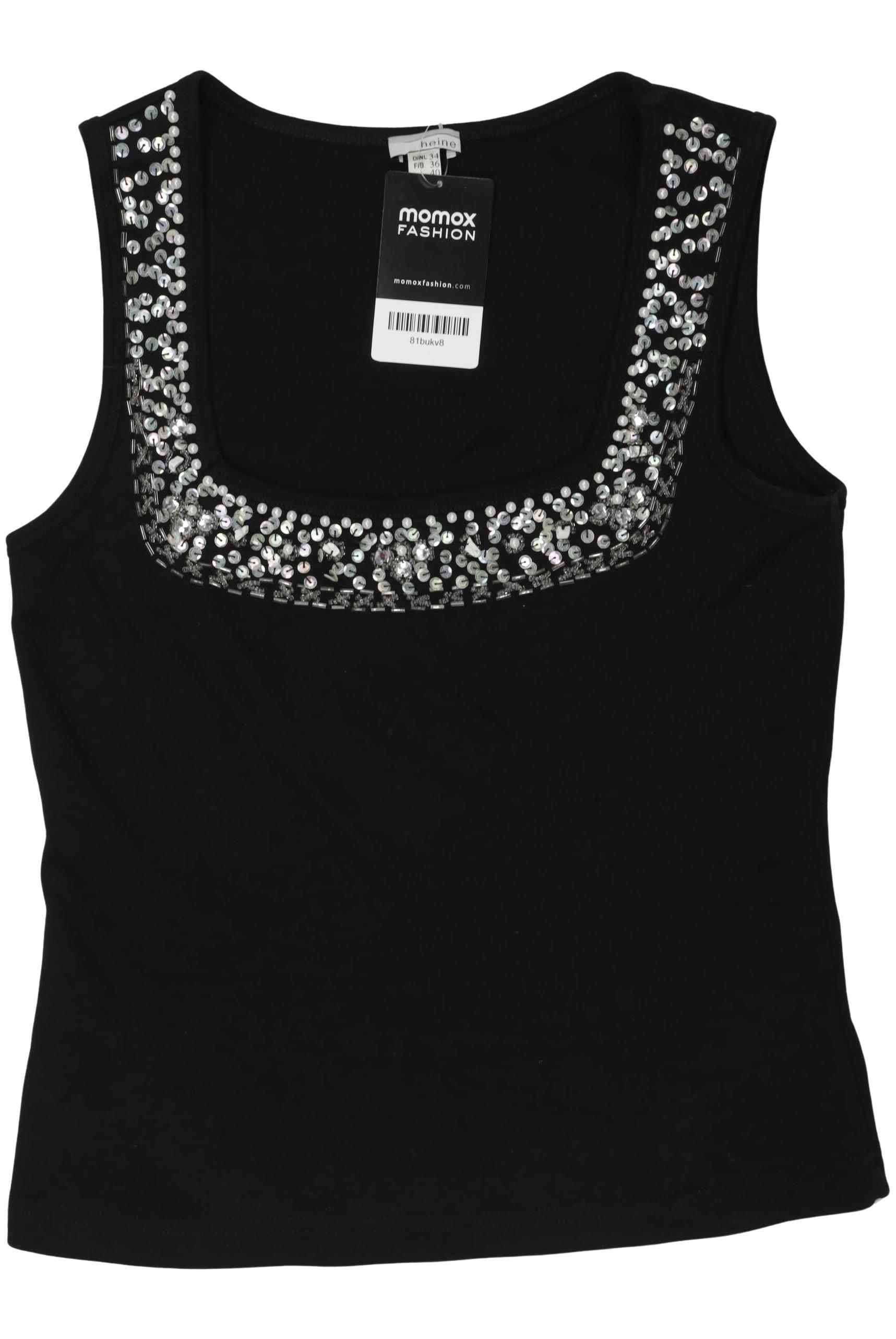 

Heine Damen Top, schwarz, Gr. 34