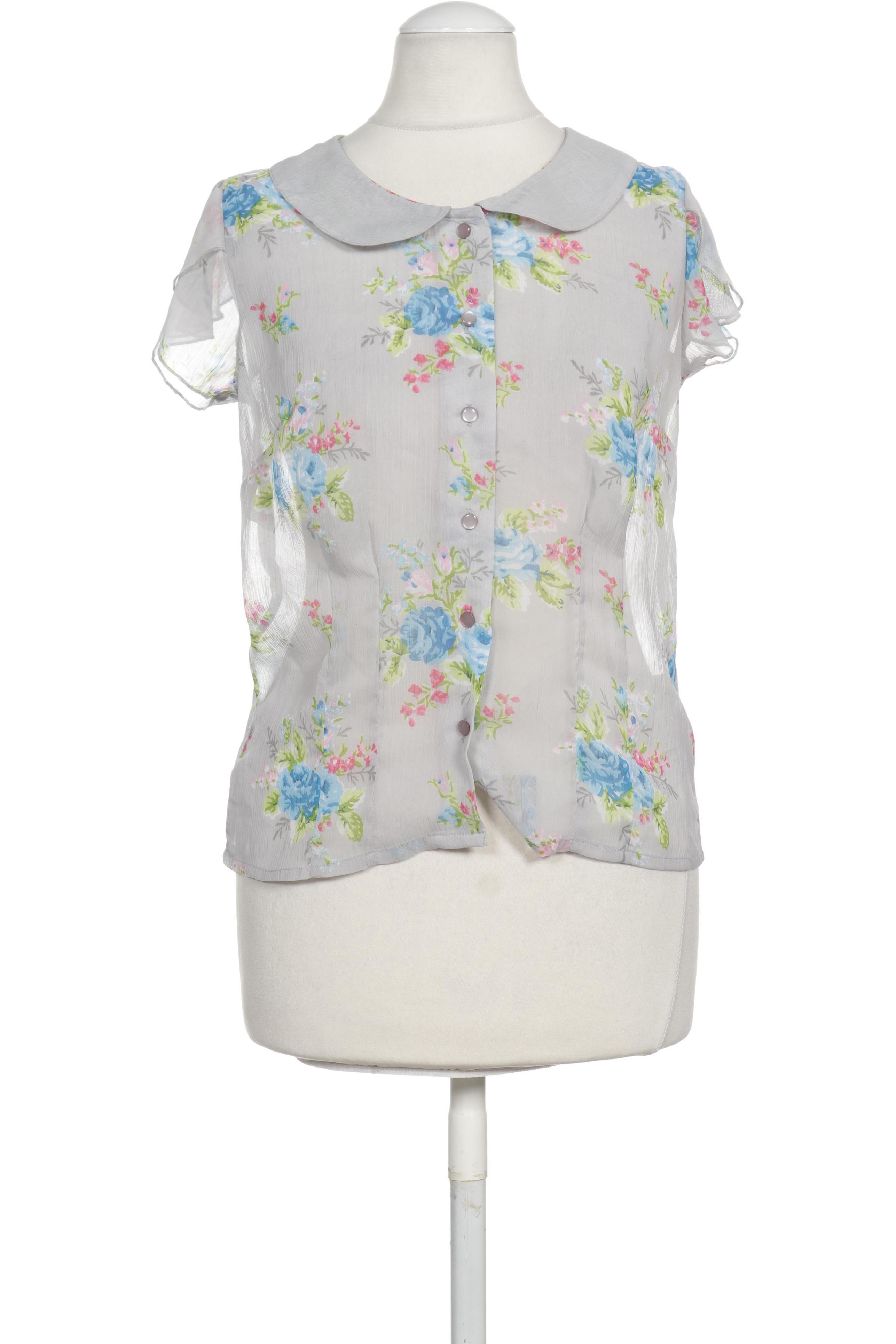 

Hell Bunny Damen Bluse, grau, Gr.