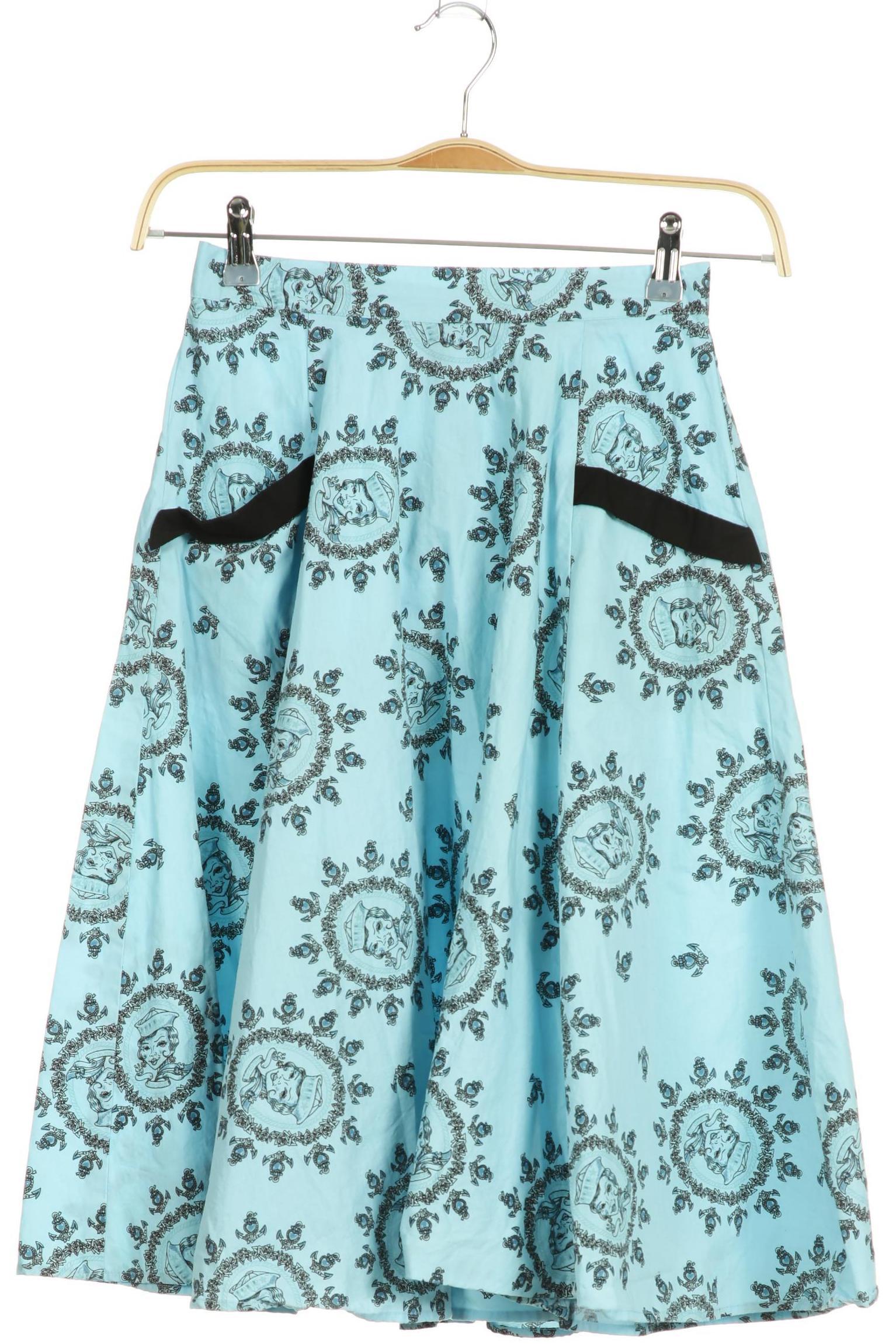 

Hell Bunny Damen Rock, blau, Gr.