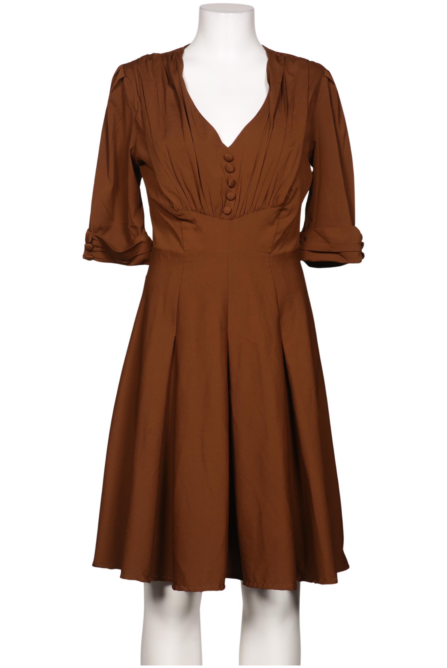 

Hell Bunny Damen Kleid, braun, Gr. 42