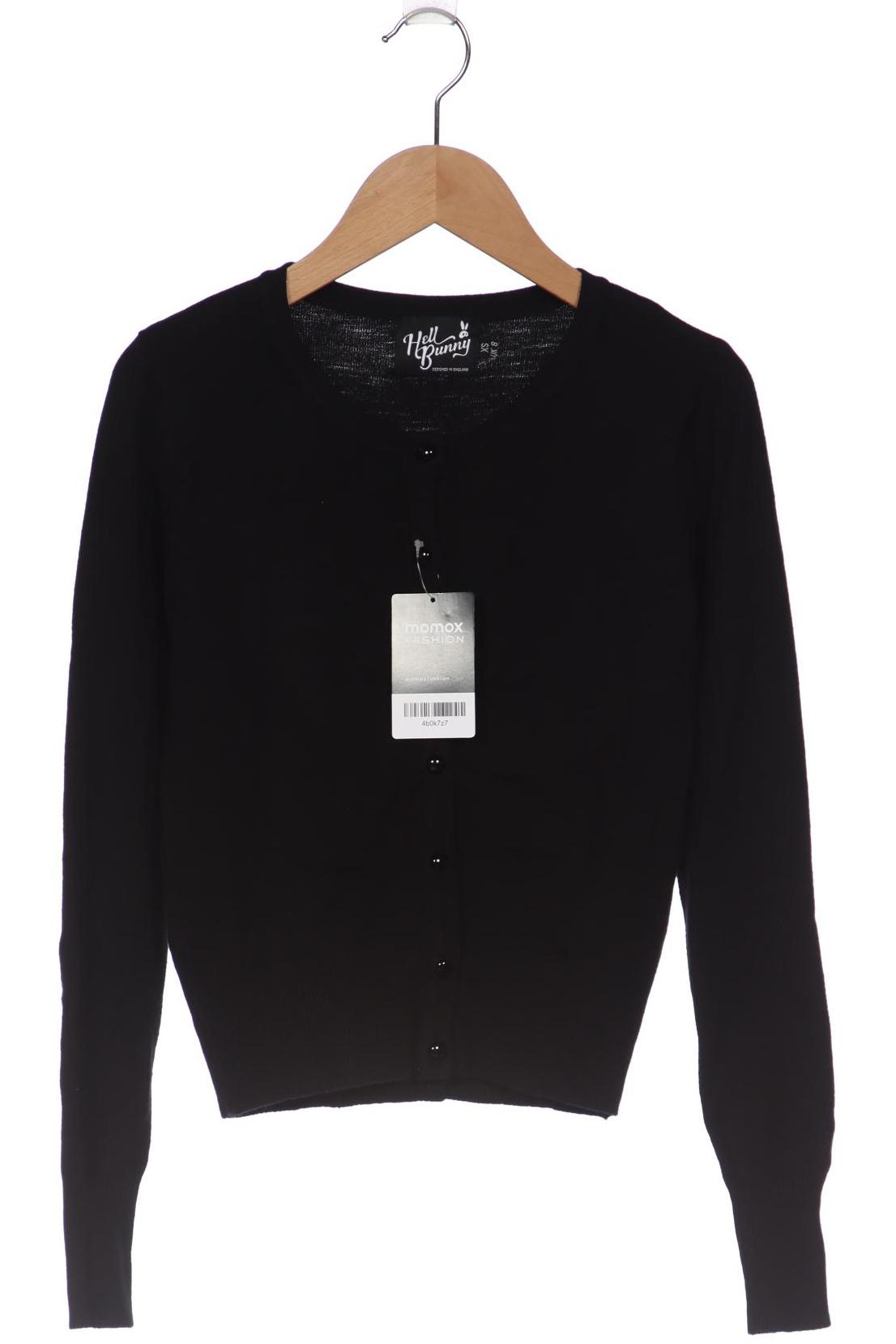 

Hell Bunny Damen Strickjacke, schwarz, Gr. 34
