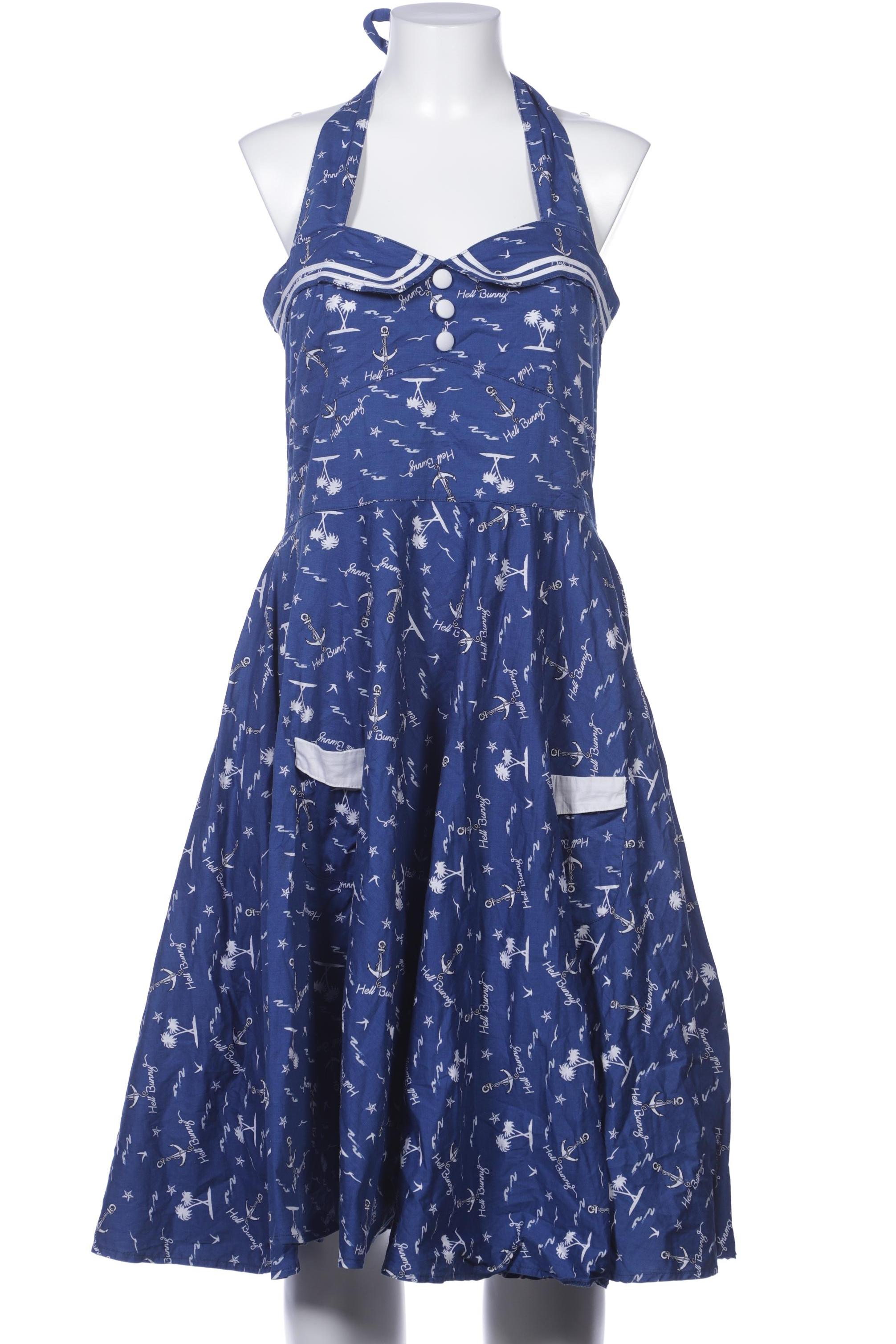 

Hell Bunny Damen Kleid, blau, Gr. 42