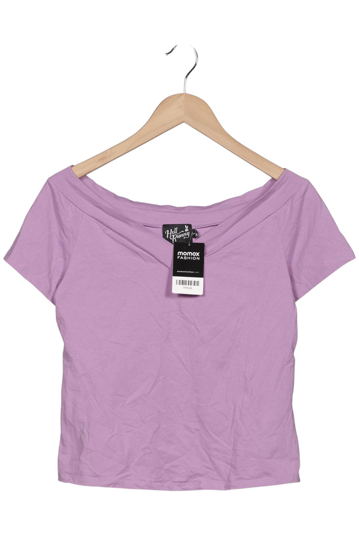 

Hell Bunny Damen T-Shirt, flieder, Gr. 14