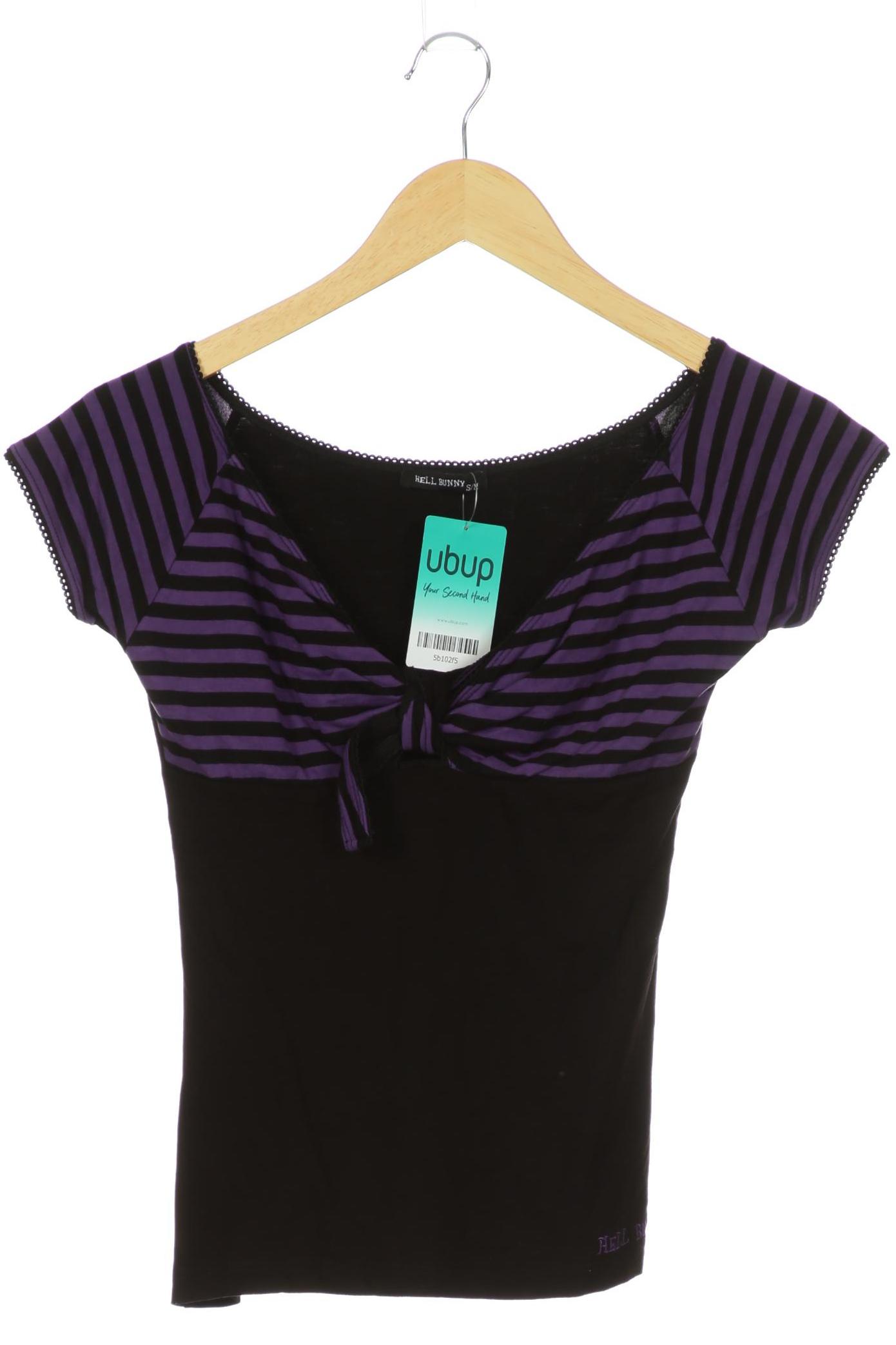 

Hell Bunny Damen T-Shirt, flieder, Gr. 36