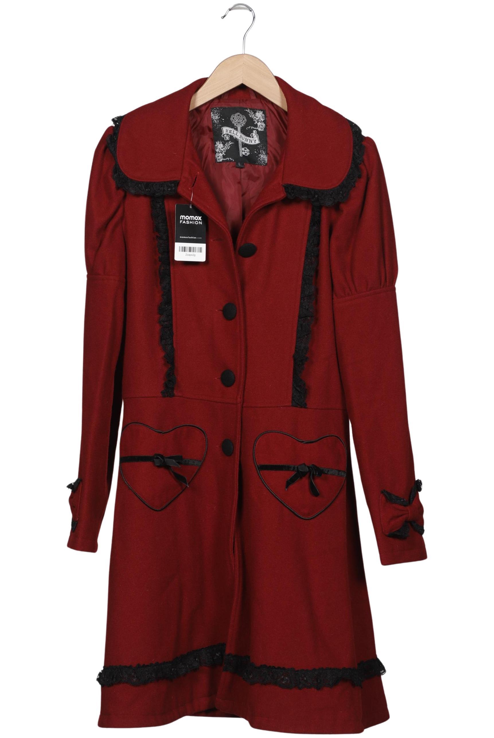 

Hell Bunny Damen Mantel, rot, Gr. 42
