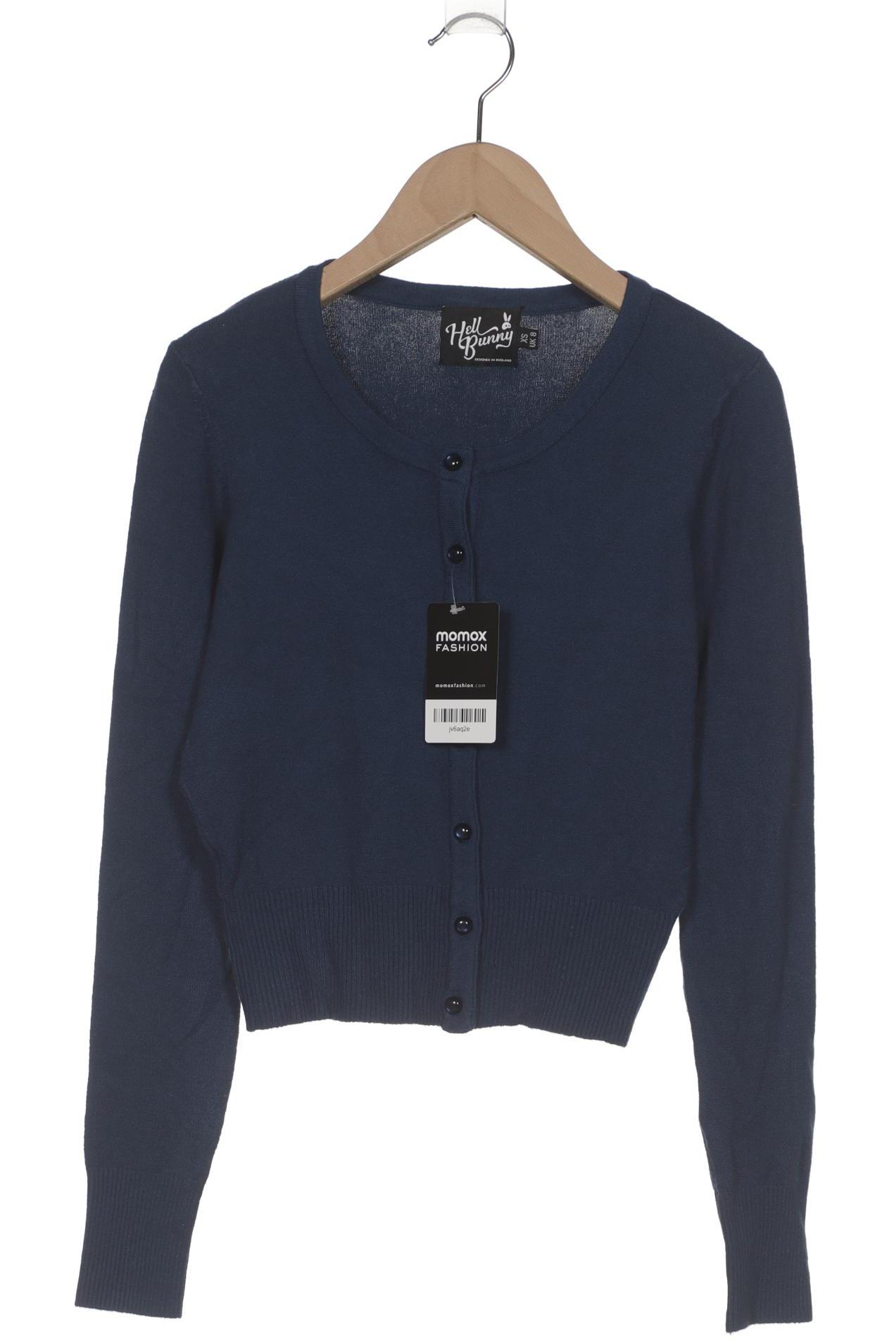 

Hell Bunny Damen Strickjacke, blau, Gr. 8
