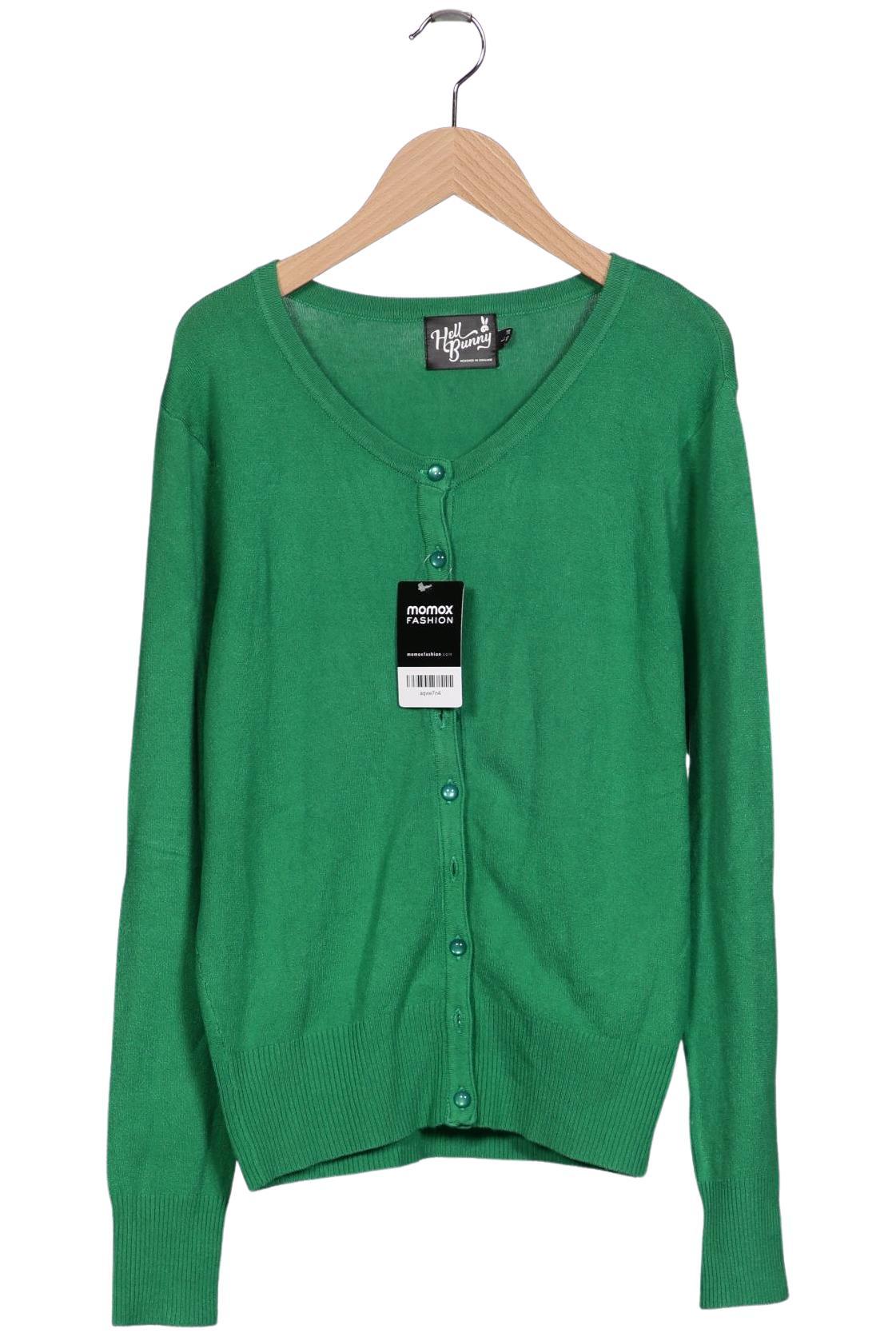 

Hell Bunny Damen Strickjacke, grün, Gr. 68