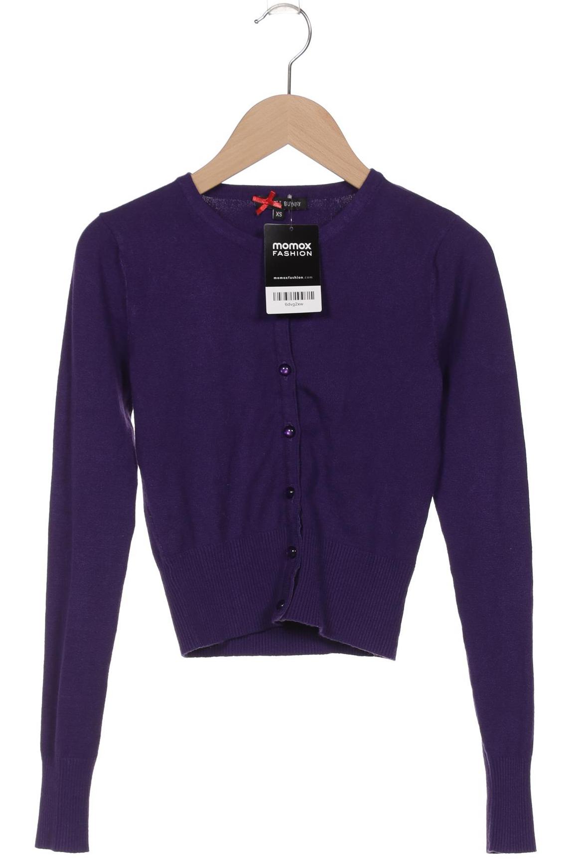 

Hell Bunny Damen Strickjacke, flieder, Gr. 34