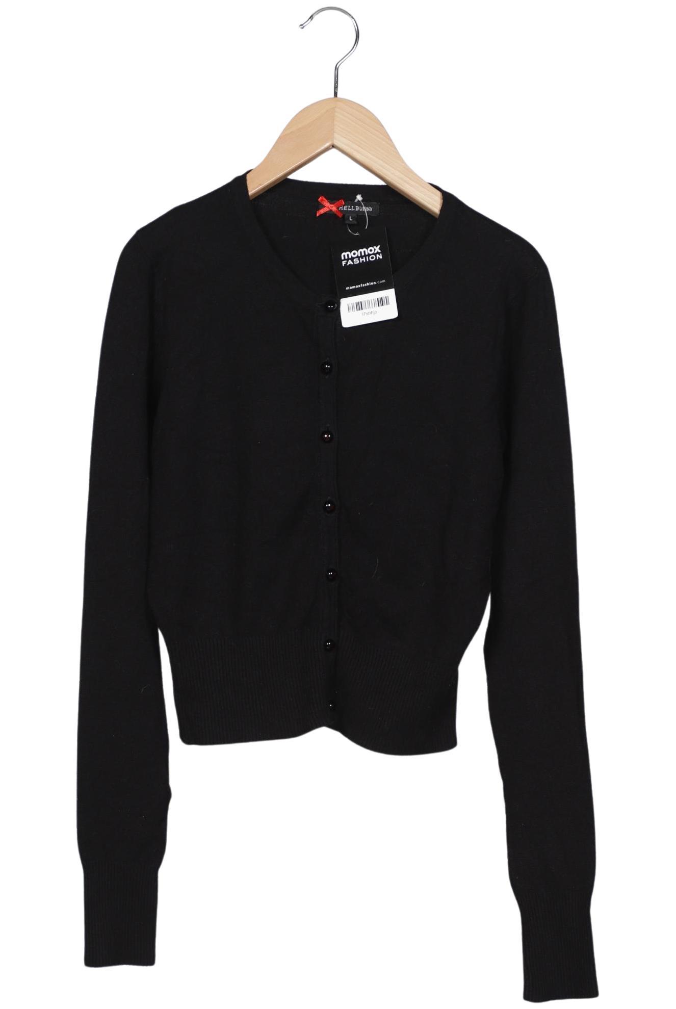 

Hell Bunny Damen Strickjacke, schwarz, Gr. 42