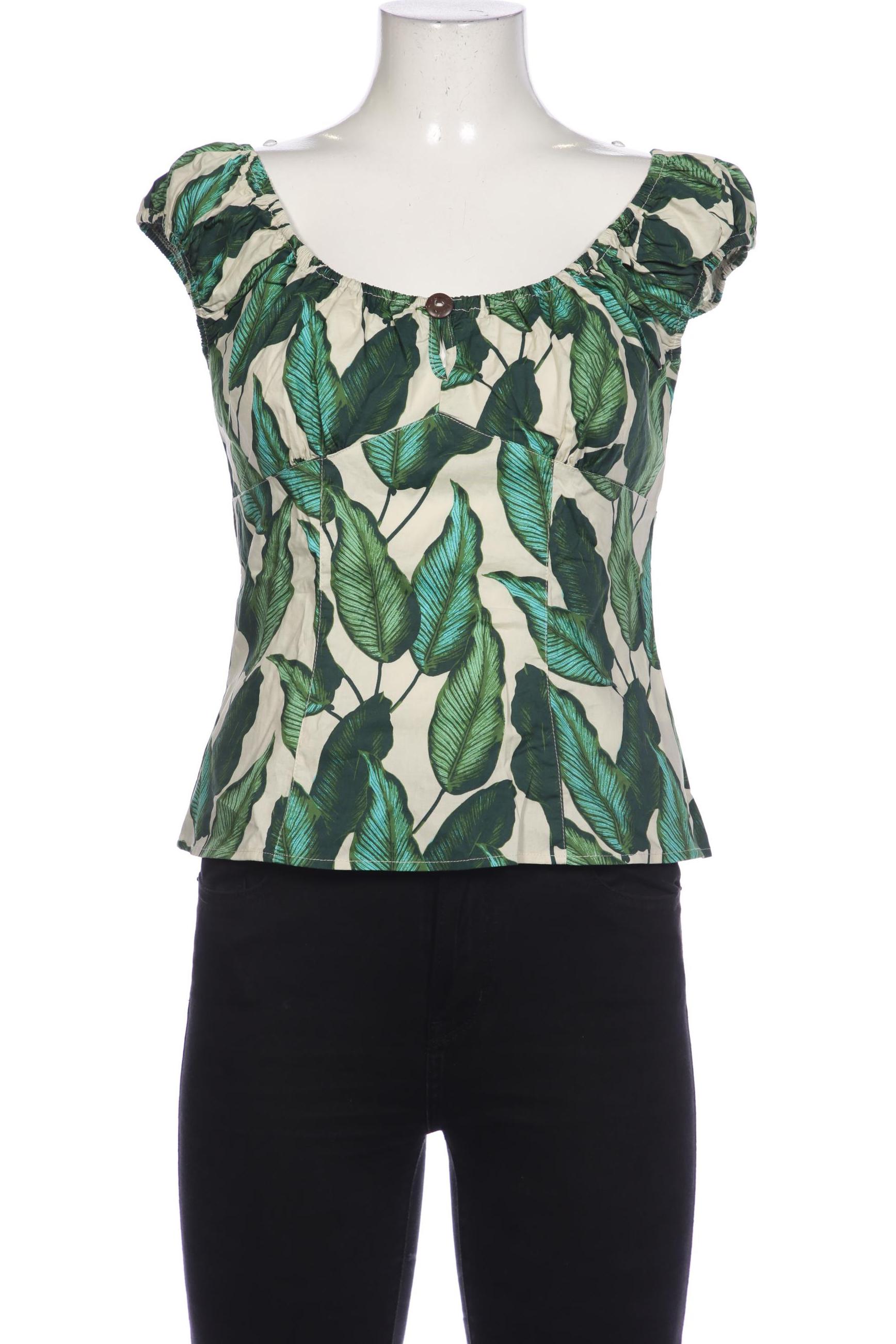 

Hell Bunny Damen Bluse, grün, Gr. 12
