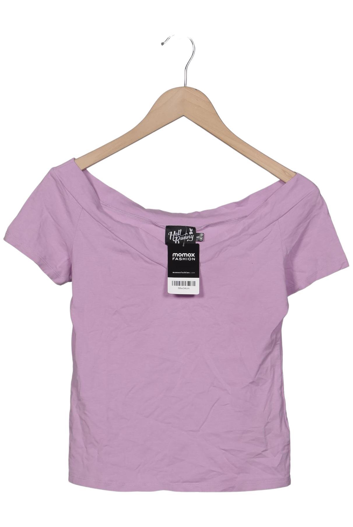 

Hell Bunny Damen T-Shirt, flieder, Gr. 36