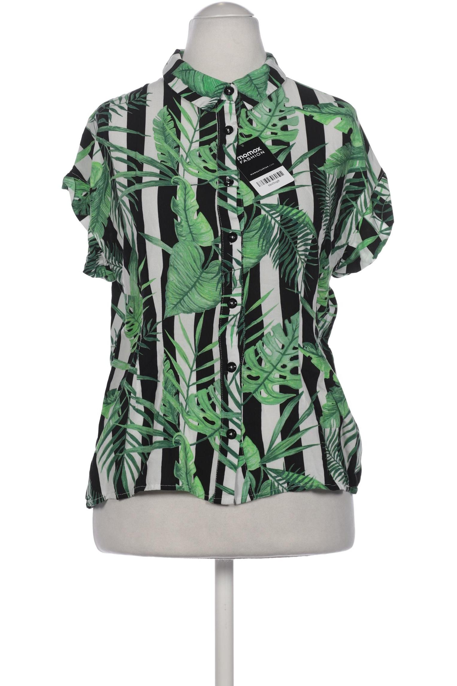 

Hell Bunny Damen Bluse, grün, Gr. 12