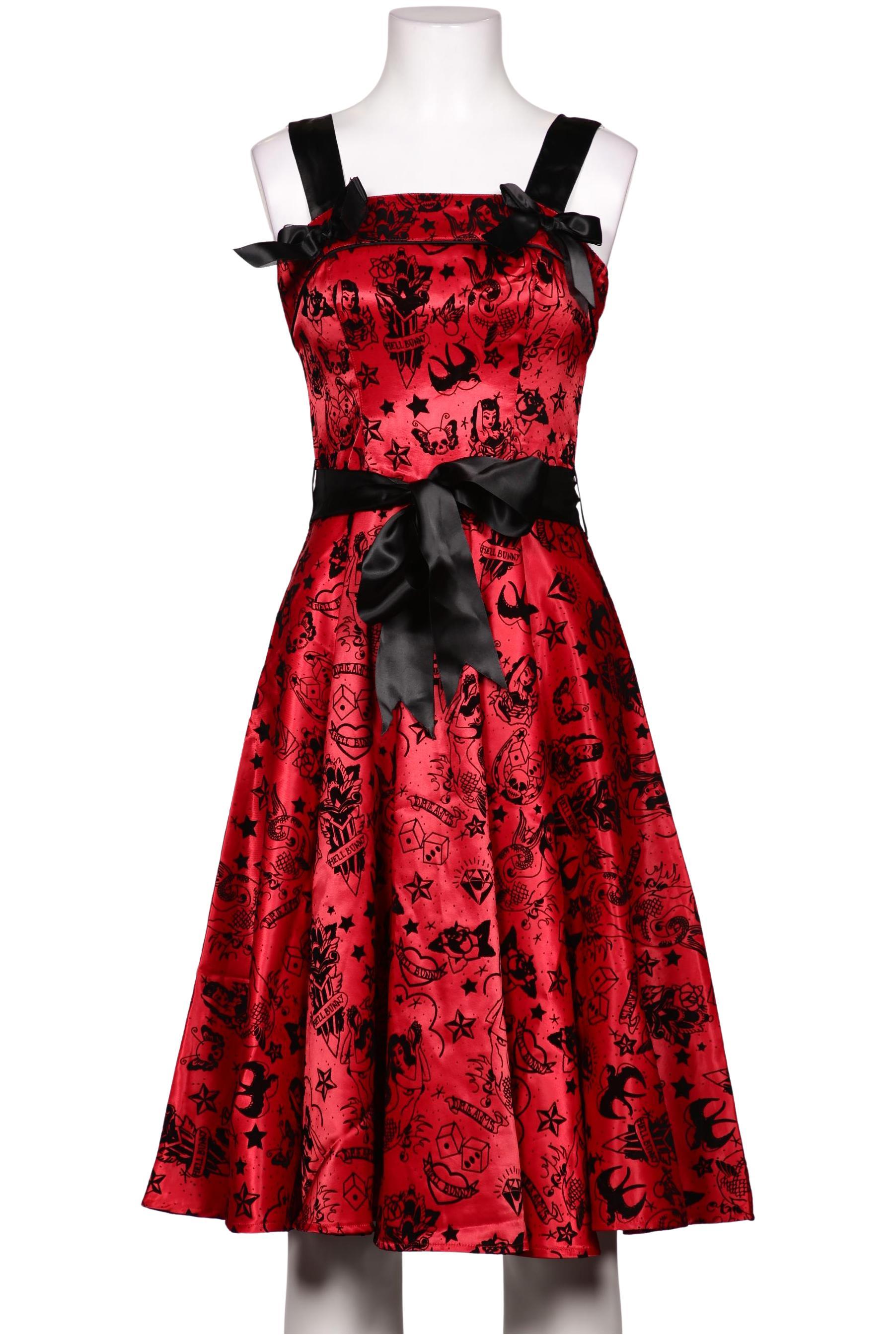 

Hell Bunny Damen Kleid, rot, Gr. 34
