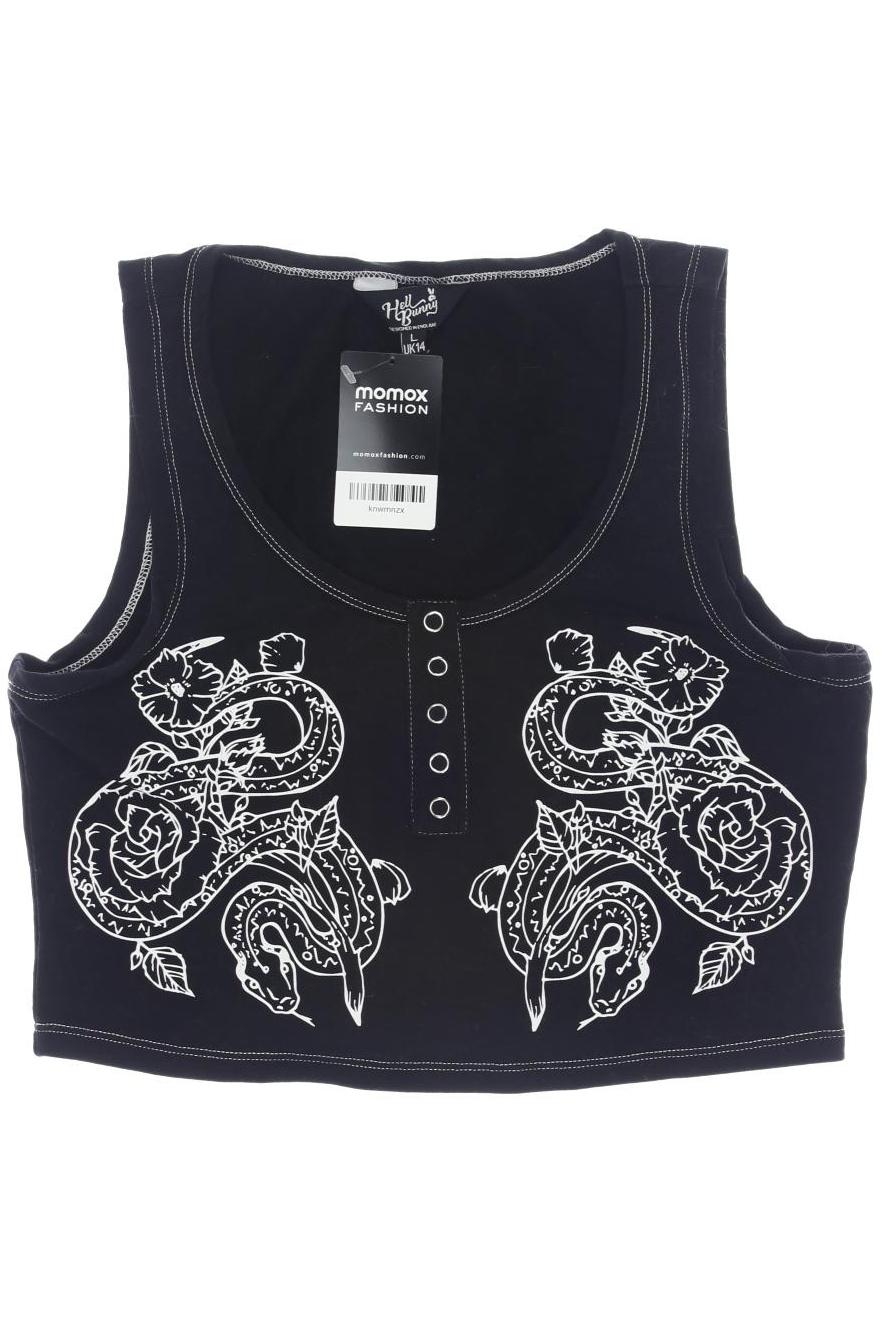 

Hell Bunny Damen Top, schwarz, Gr. 42