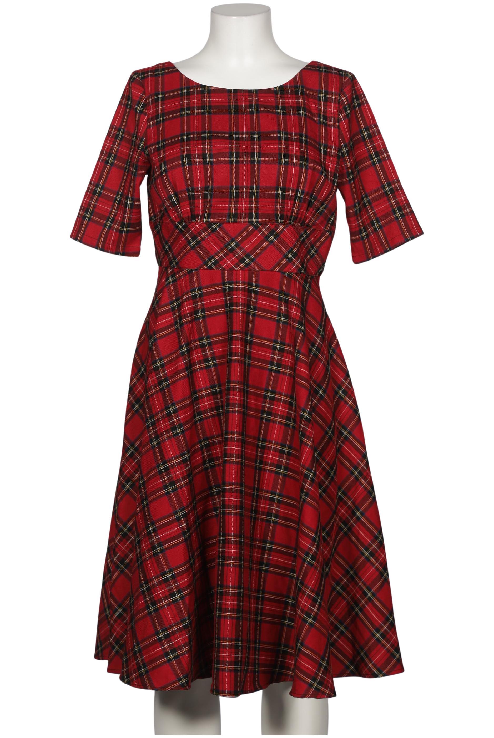 

Hell Bunny Damen Kleid, bordeaux, Gr. 14