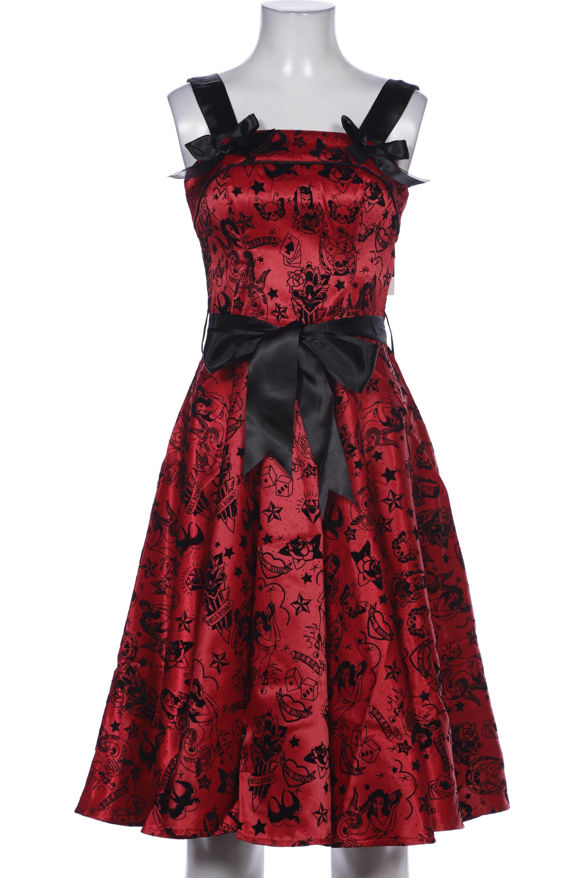 

Hell Bunny Damen Kleid, rot, Gr. 34