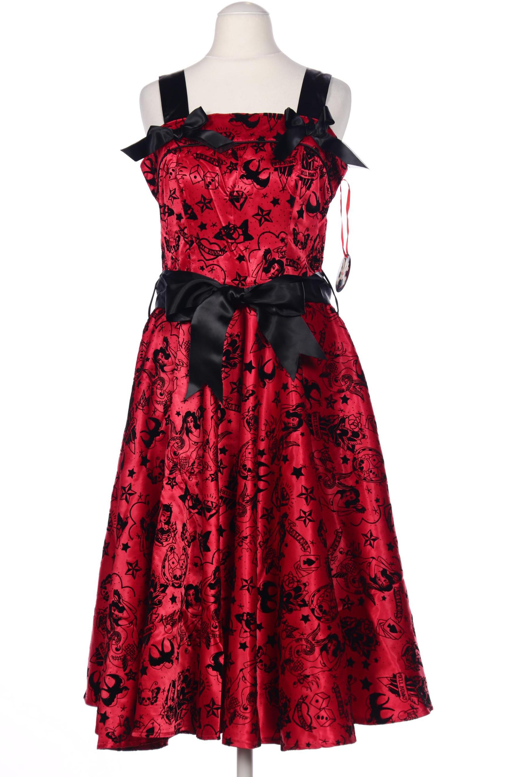 

Hell Bunny Damen Kleid, rot, Gr. 36