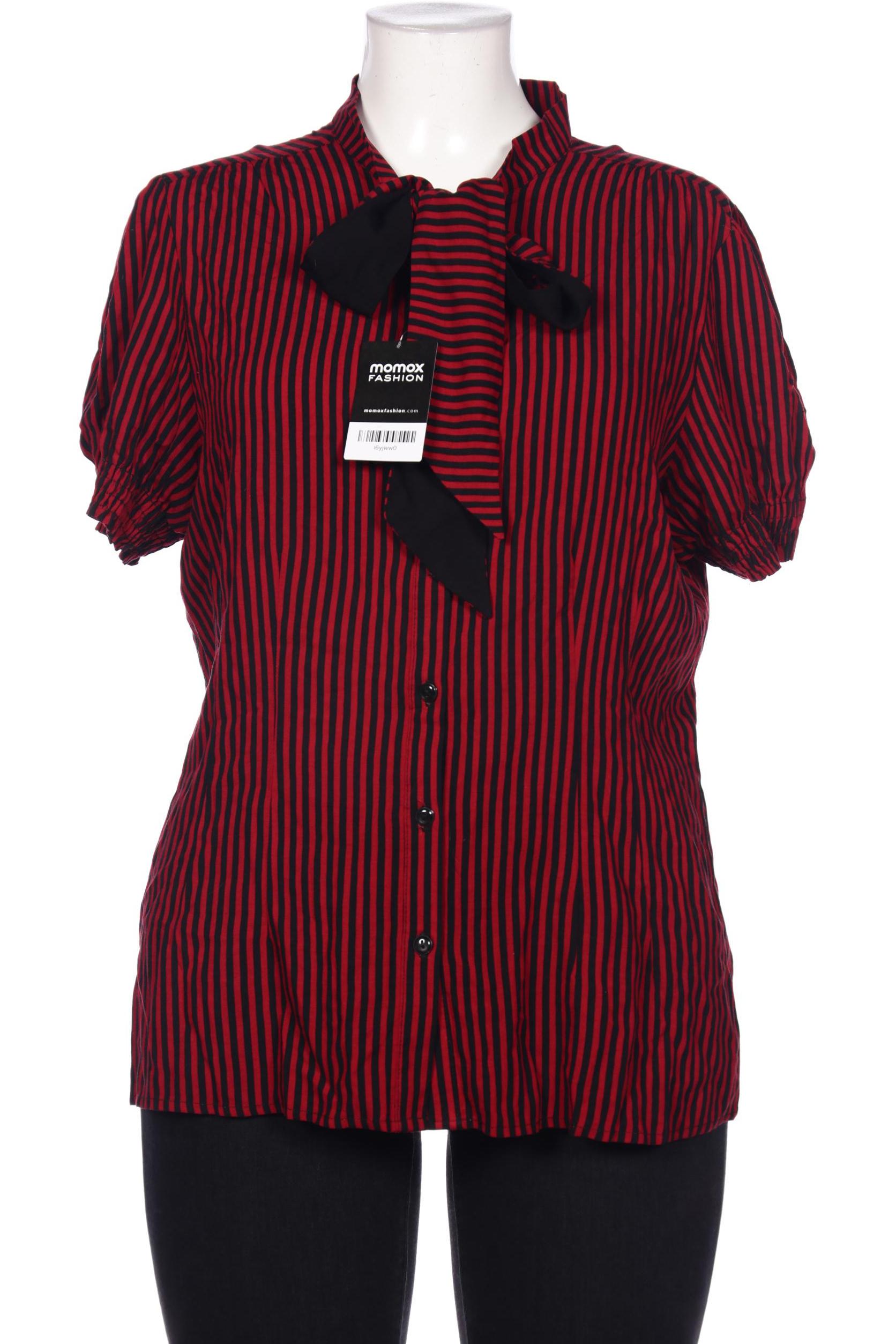 

Hell Bunny Damen Bluse, rot, Gr. 16