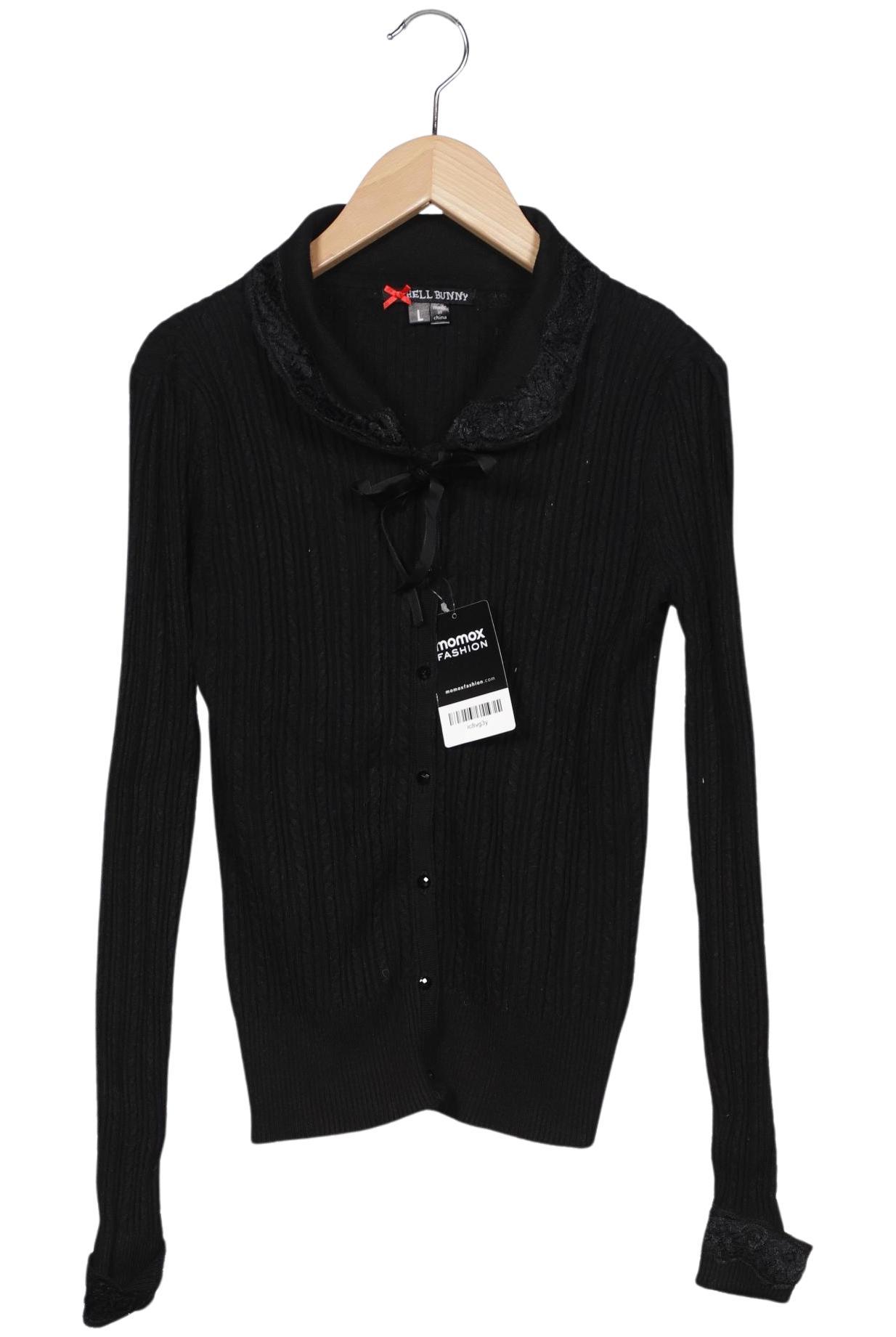 

Hell Bunny Damen Strickjacke, schwarz, Gr. 42