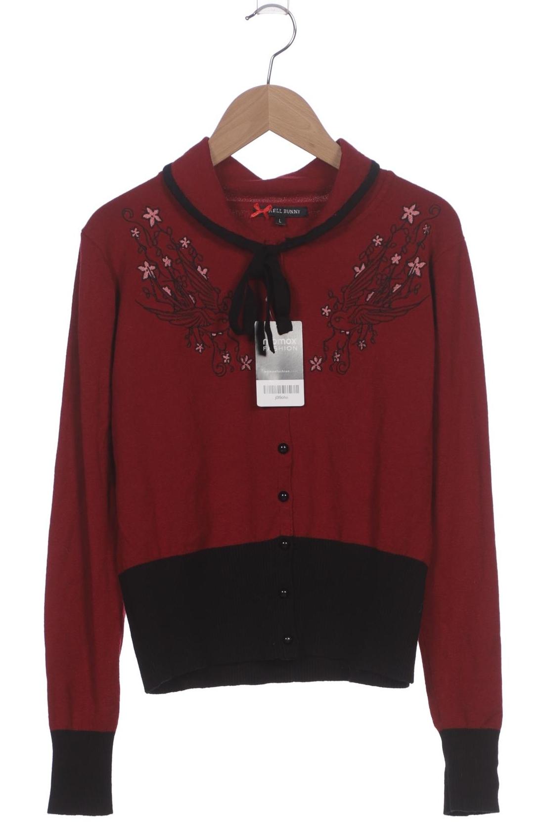 

Hell Bunny Damen Strickjacke, bordeaux, Gr. 42