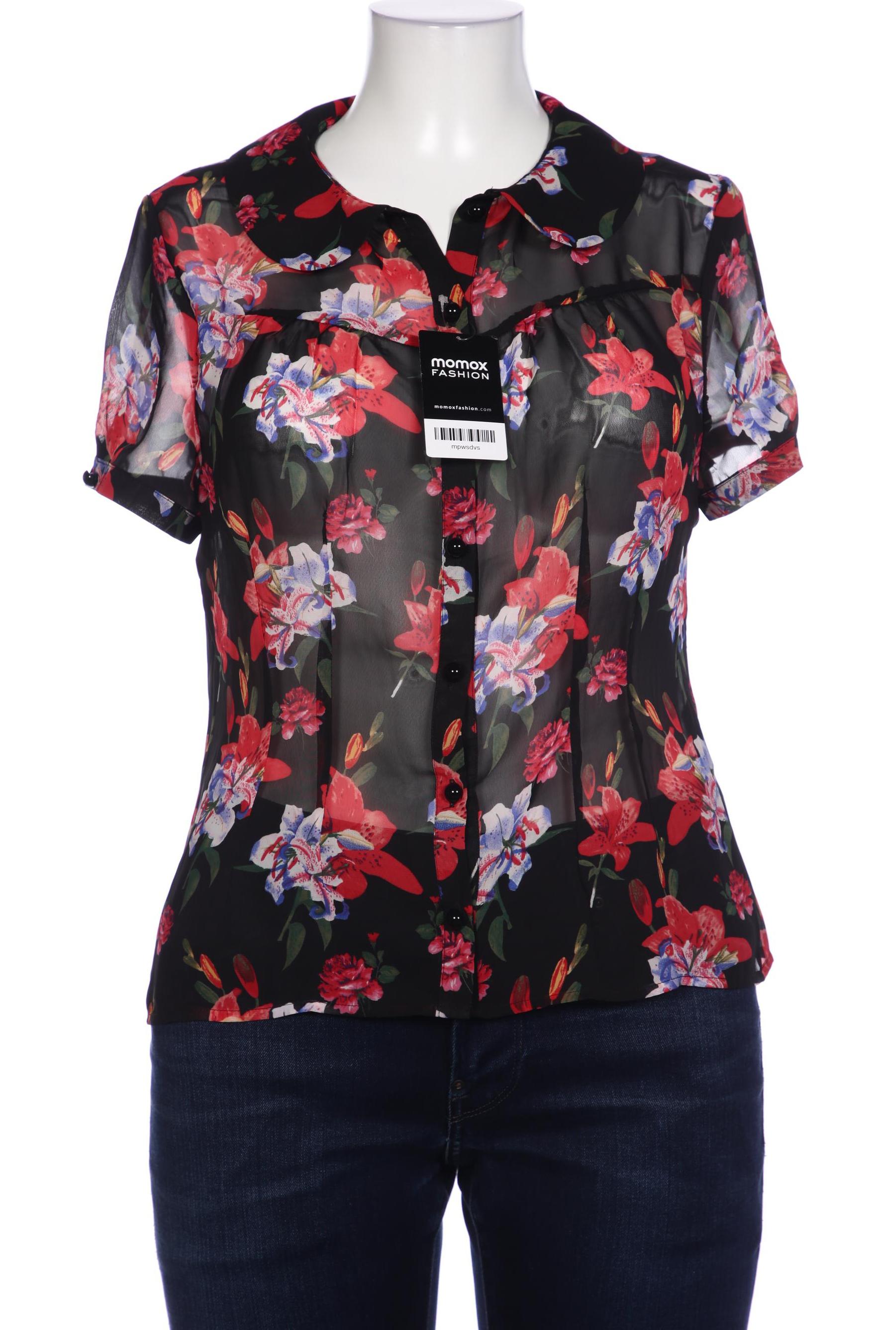 

Hell Bunny Damen Bluse, schwarz