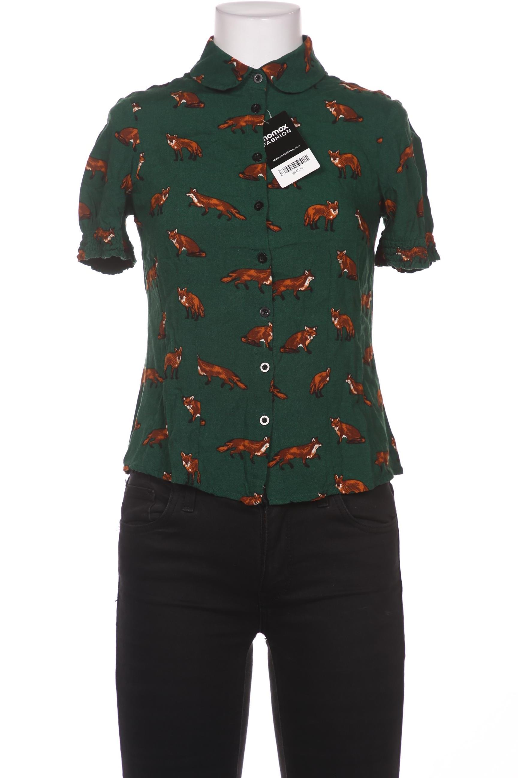 

Hell Bunny Damen Bluse, grün, Gr. 8