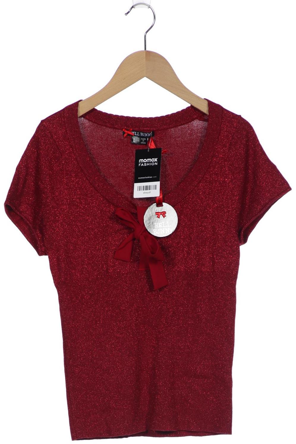 

Hell Bunny Damen T-Shirt, bordeaux