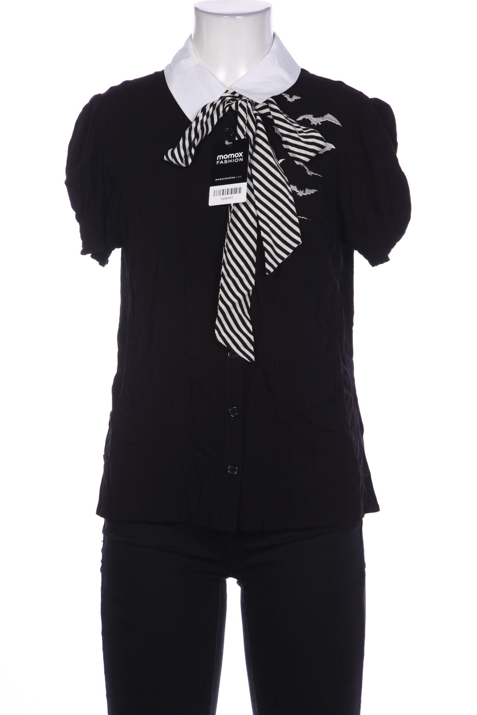

Hell Bunny Damen Bluse, schwarz