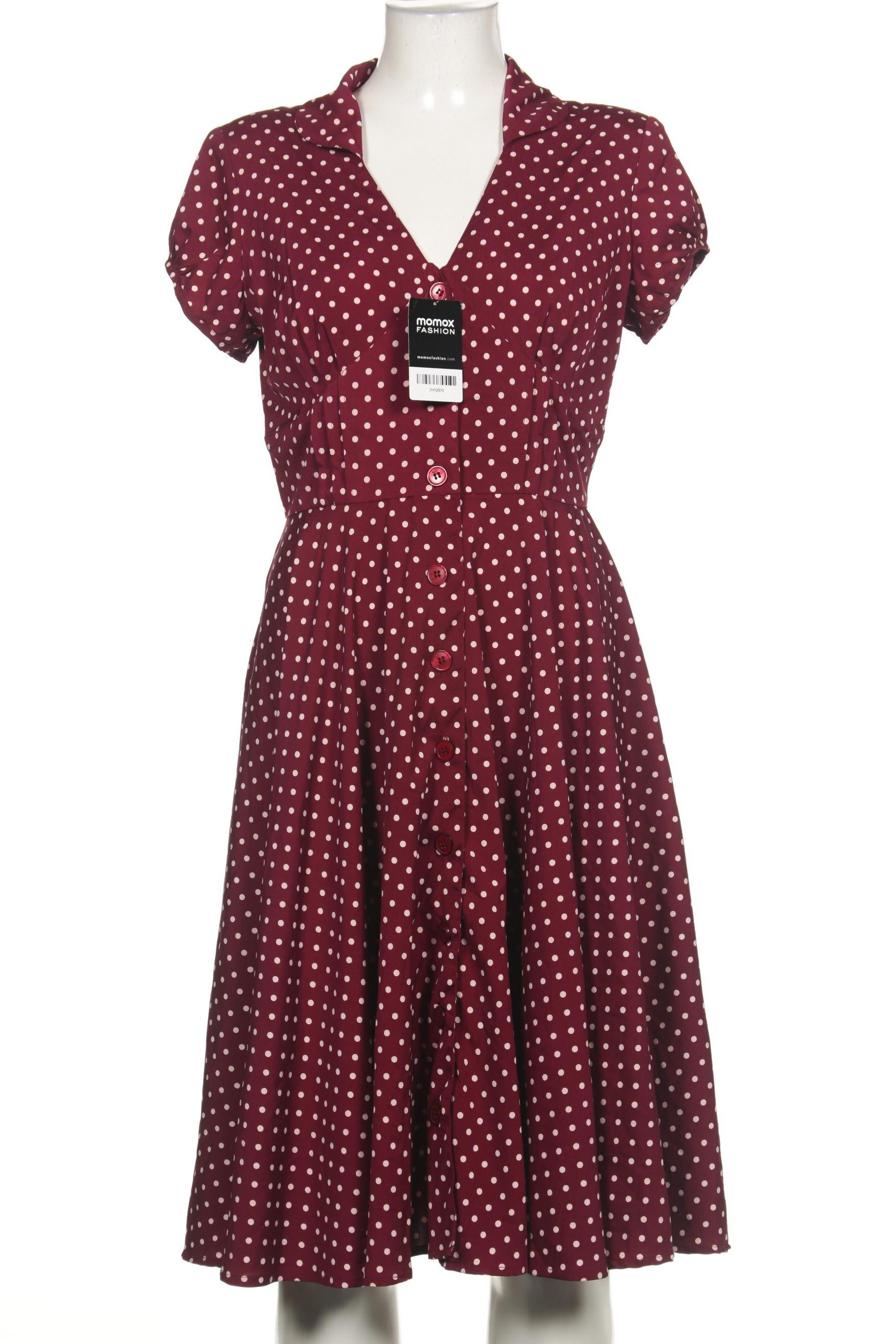 

Hell Bunny Damen Kleid, bordeaux, Gr. 38