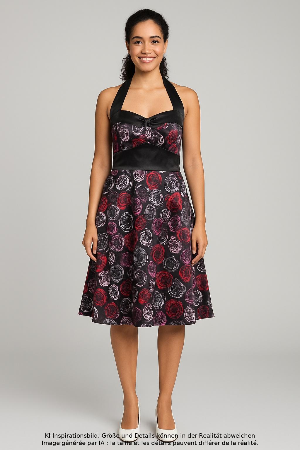 

Hell Bunny Damen Kleid, mehrfarbig, Gr. 38