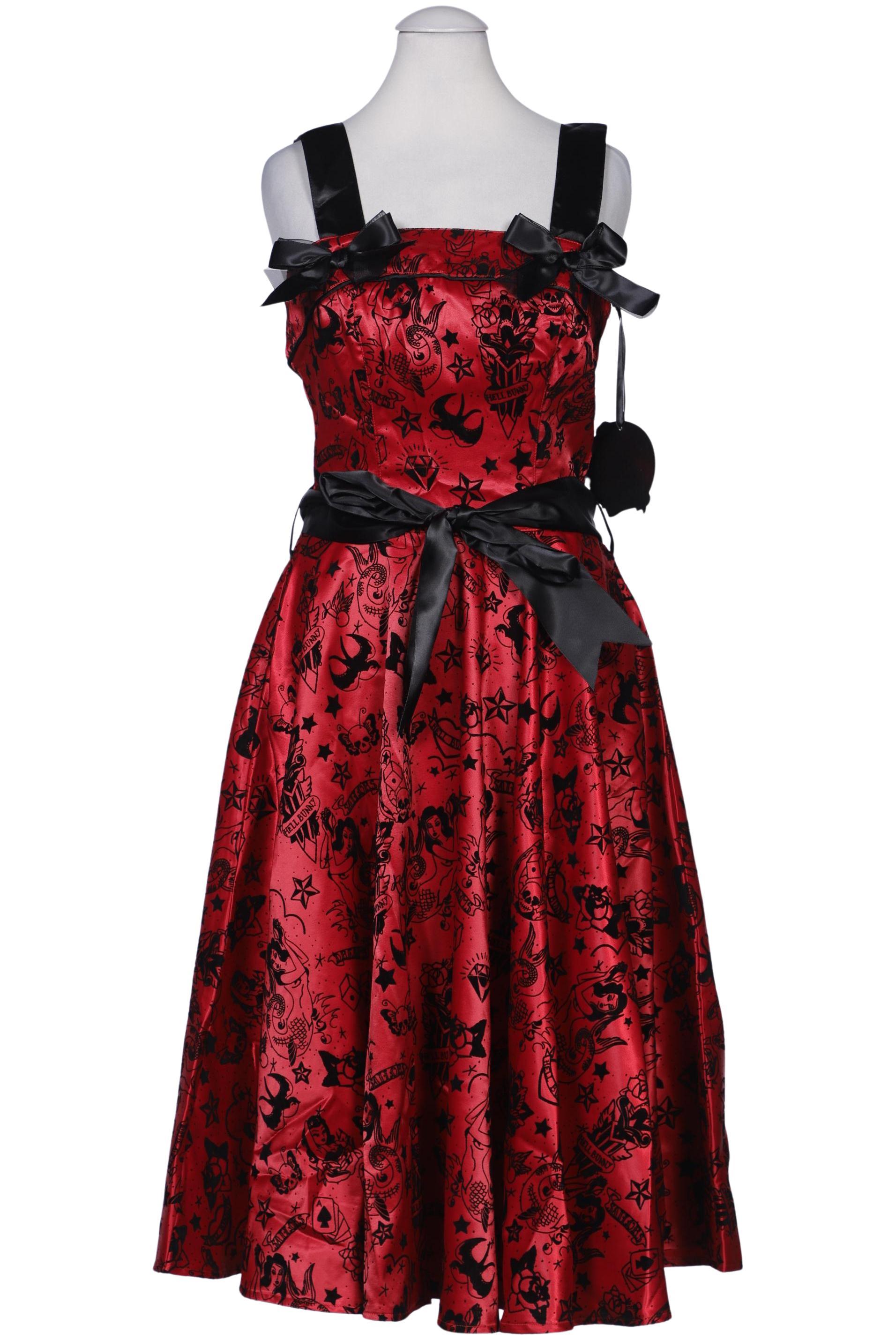 

Hell Bunny Damen Kleid, rot, Gr. 34