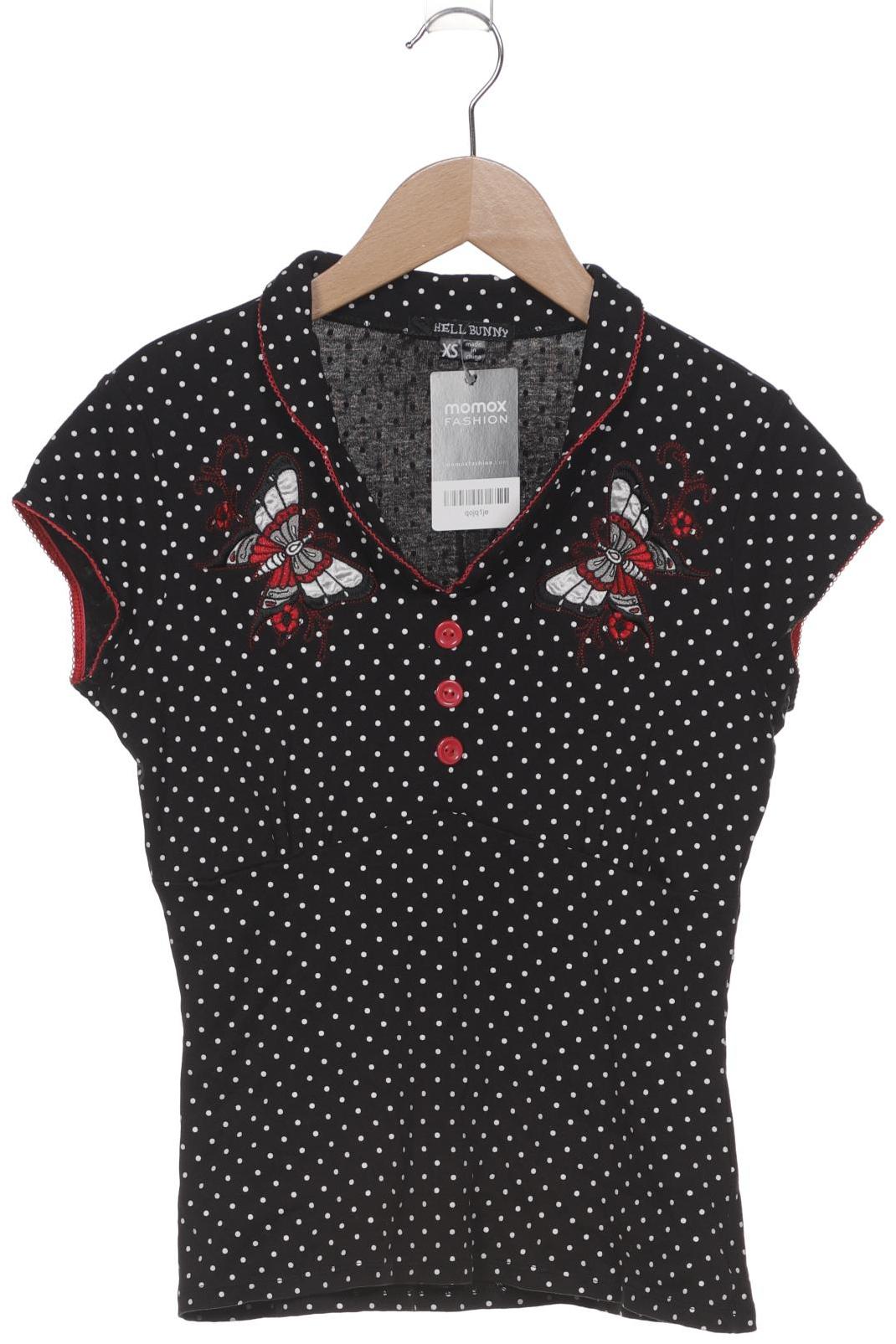 

Hell Bunny Damen T-Shirt, schwarz, Gr. 34