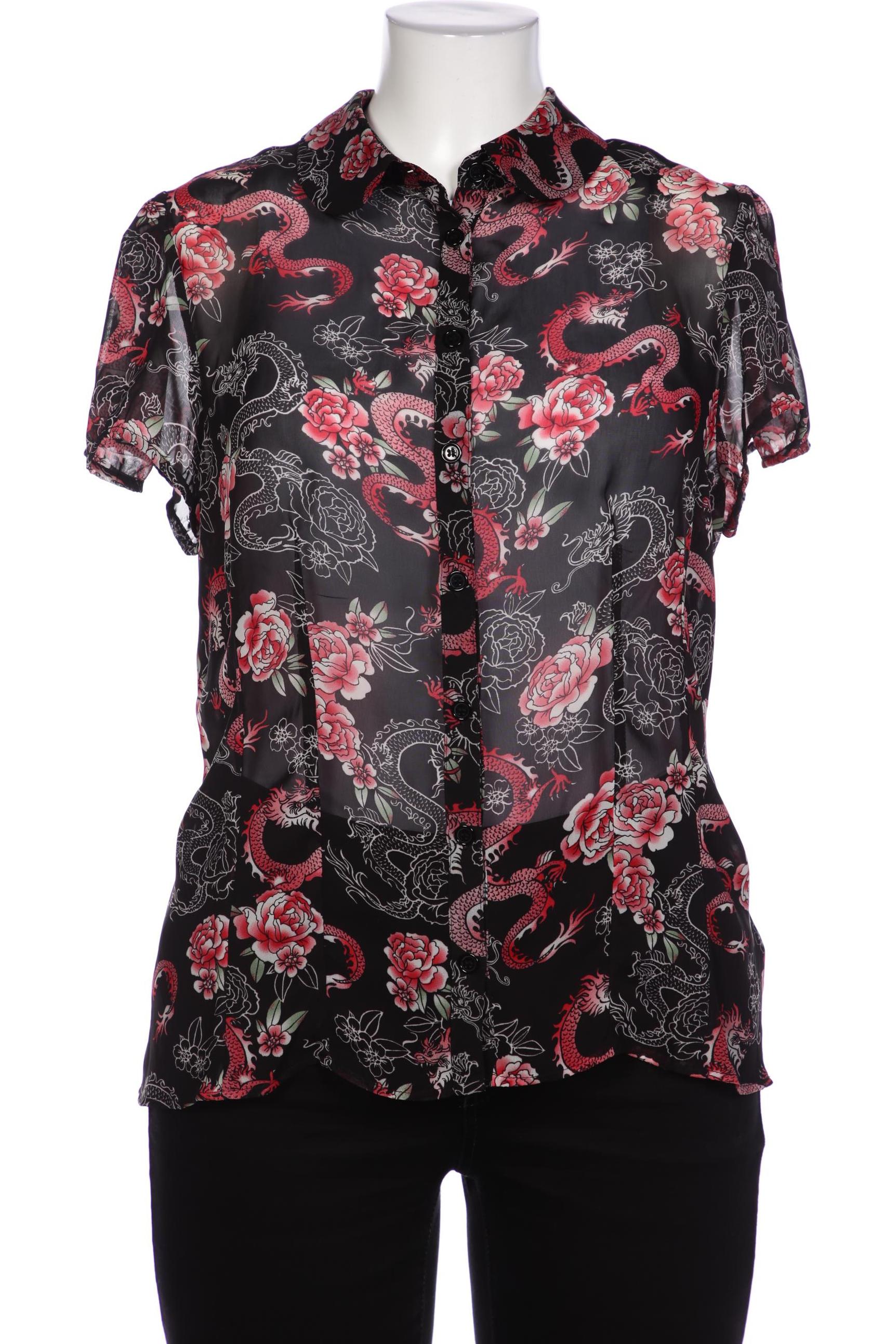 

Hell Bunny Damen Bluse, schwarz, Gr. 16