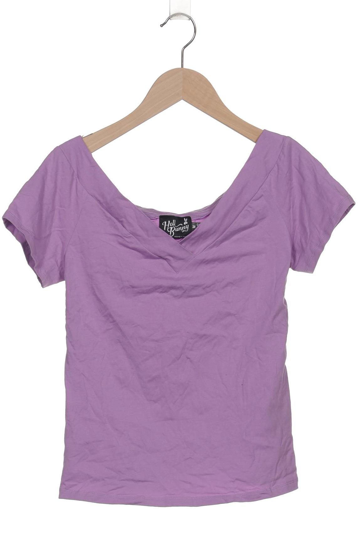 

Hell Bunny Damen T-Shirt, flieder, Gr. 12