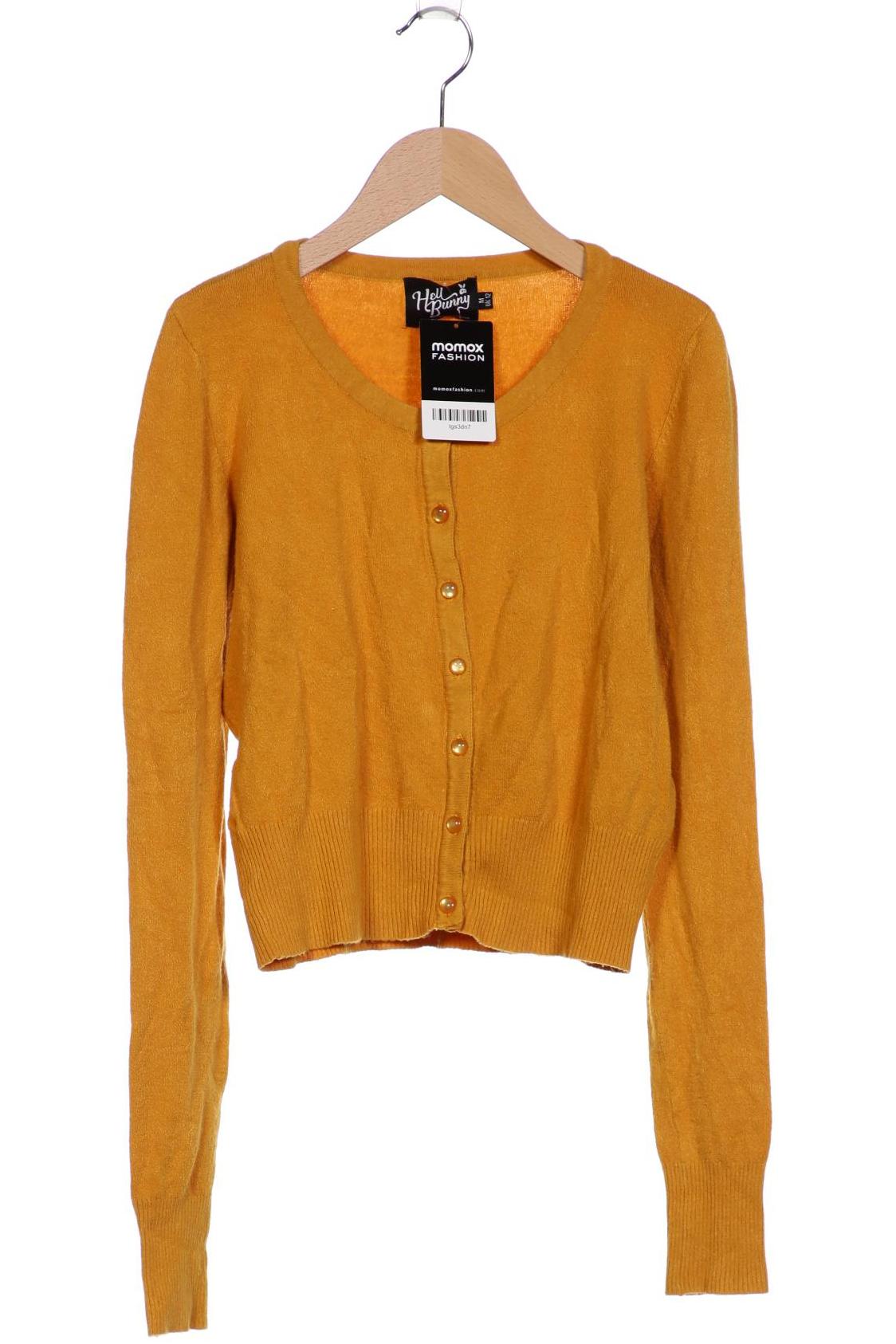 

Hell Bunny Damen Strickjacke, gelb, Gr. 12