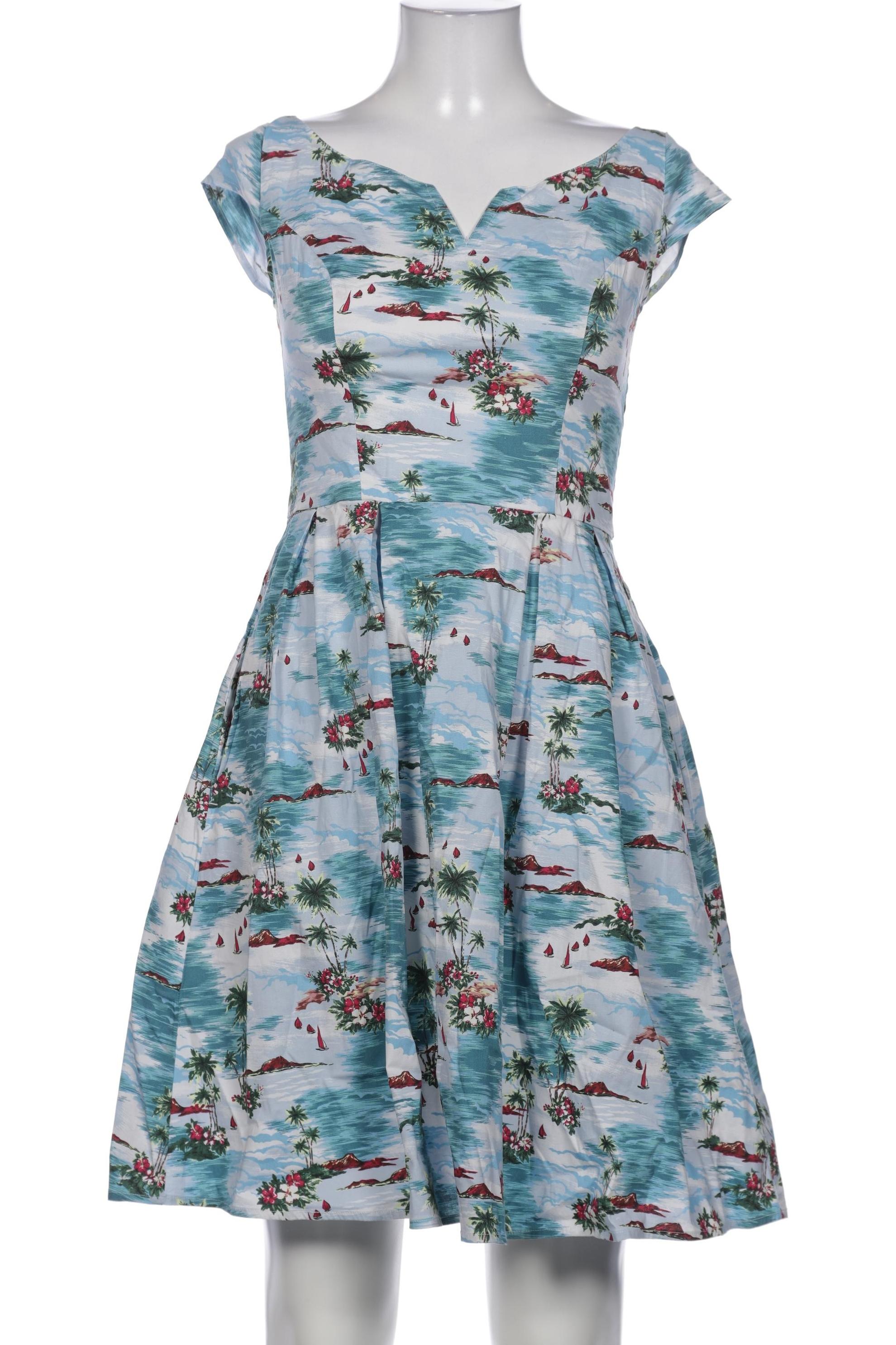 

Hell Bunny Damen Kleid, blau, Gr. 10