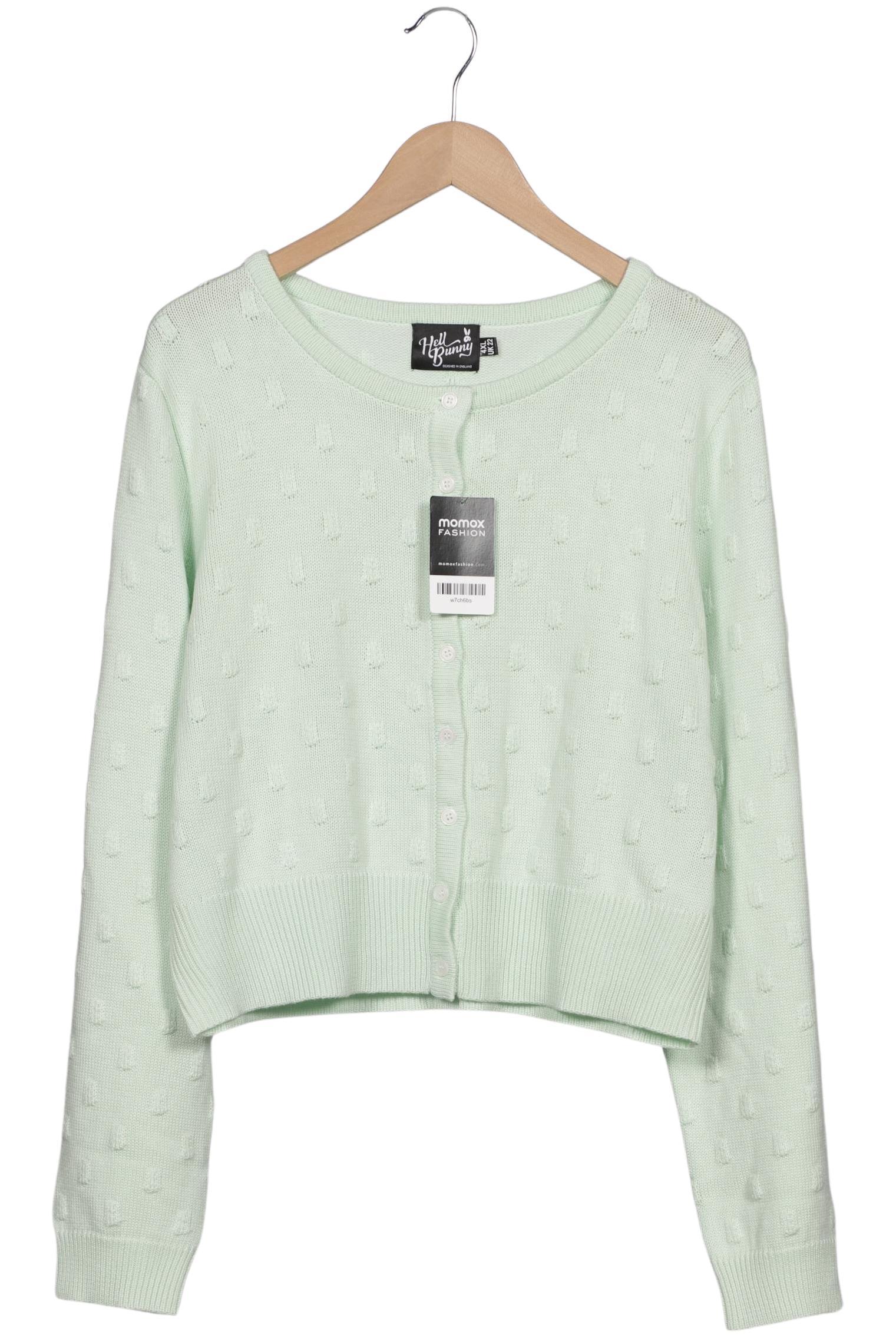 

Hell Bunny Damen Strickjacke, hellgrün, Gr. 22