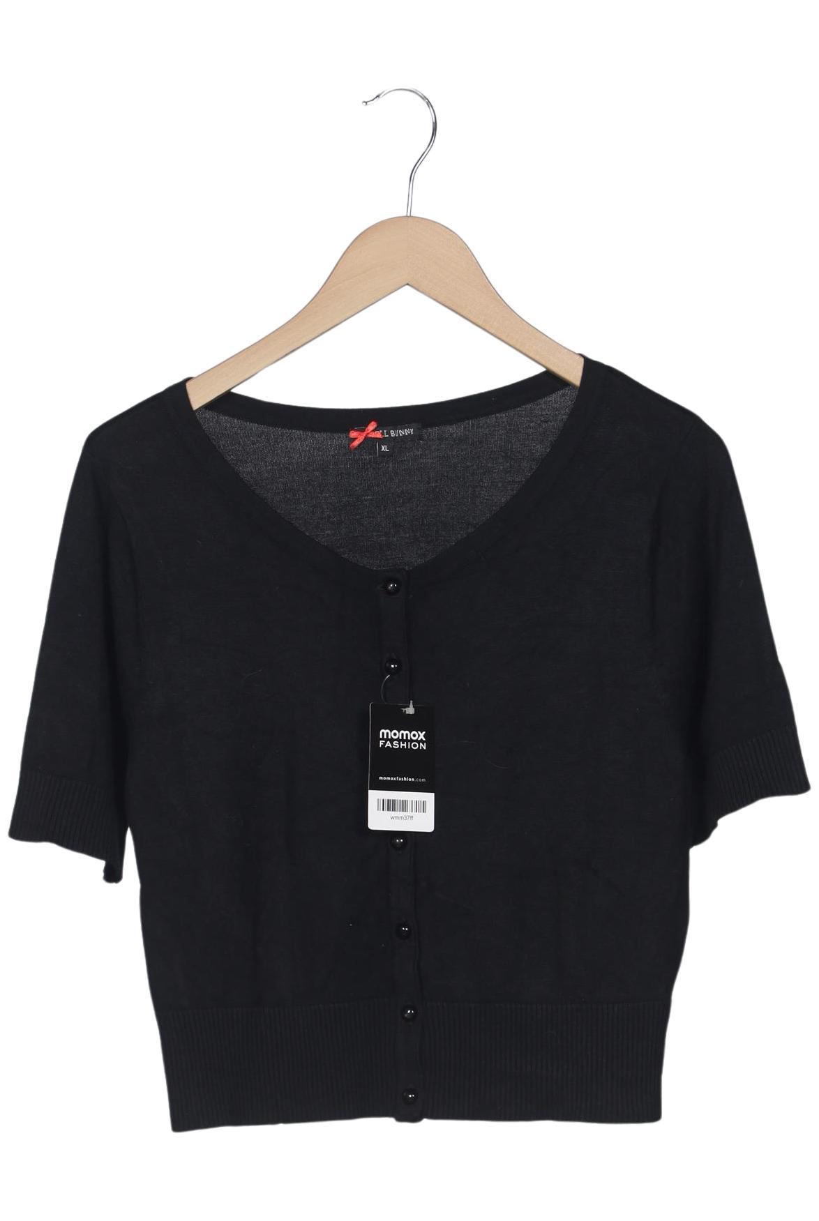 

Hell Bunny Damen Strickjacke, schwarz, Gr. 44