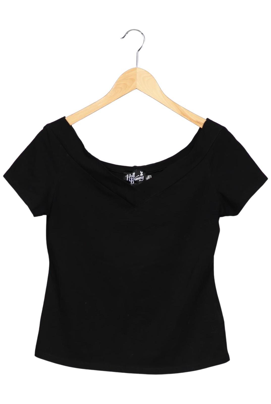 

Hell Bunny Damen T-Shirt, schwarz, Gr. 42