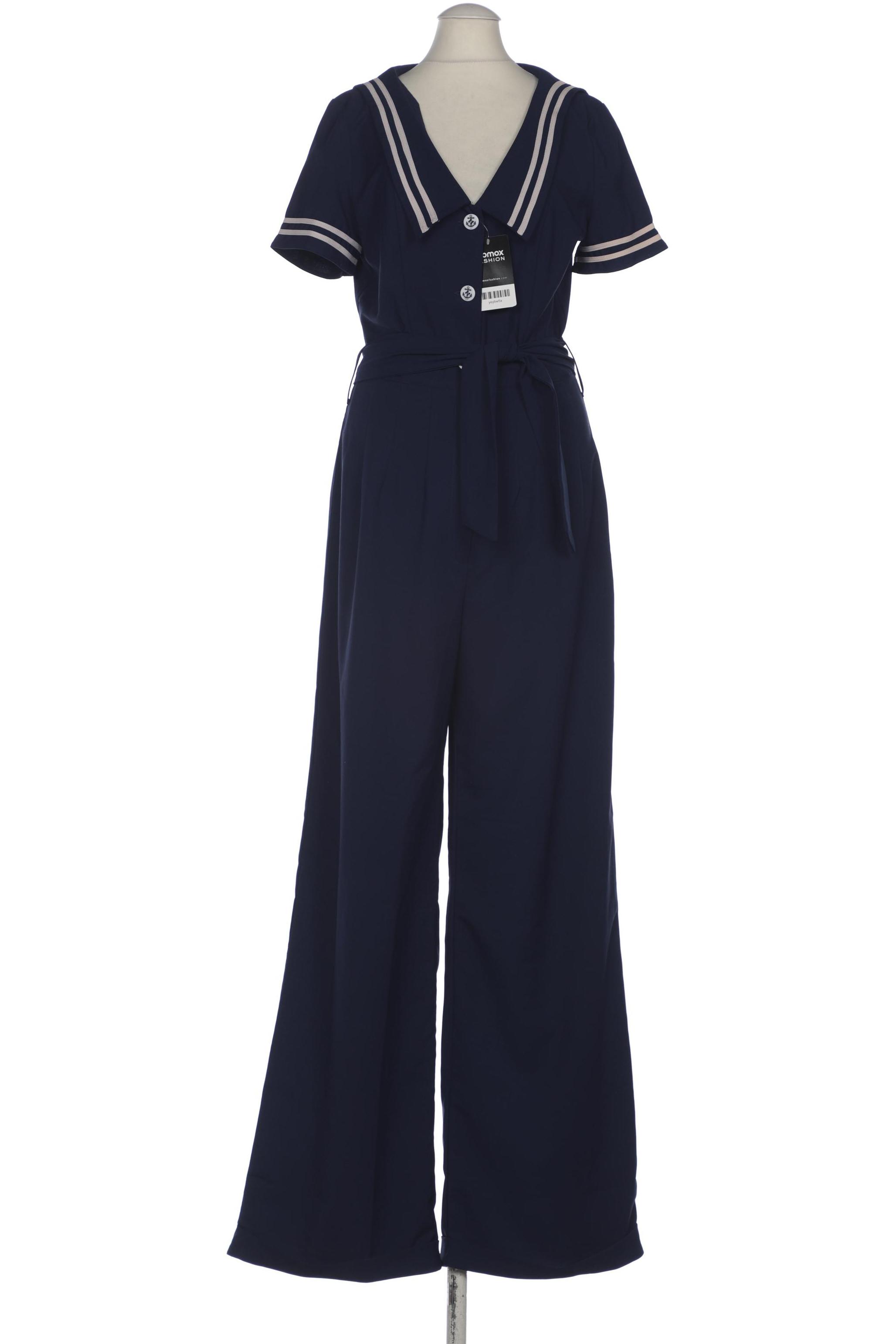 

Hell Bunny Damen Jumpsuit/Overall, blau, Gr. 36
