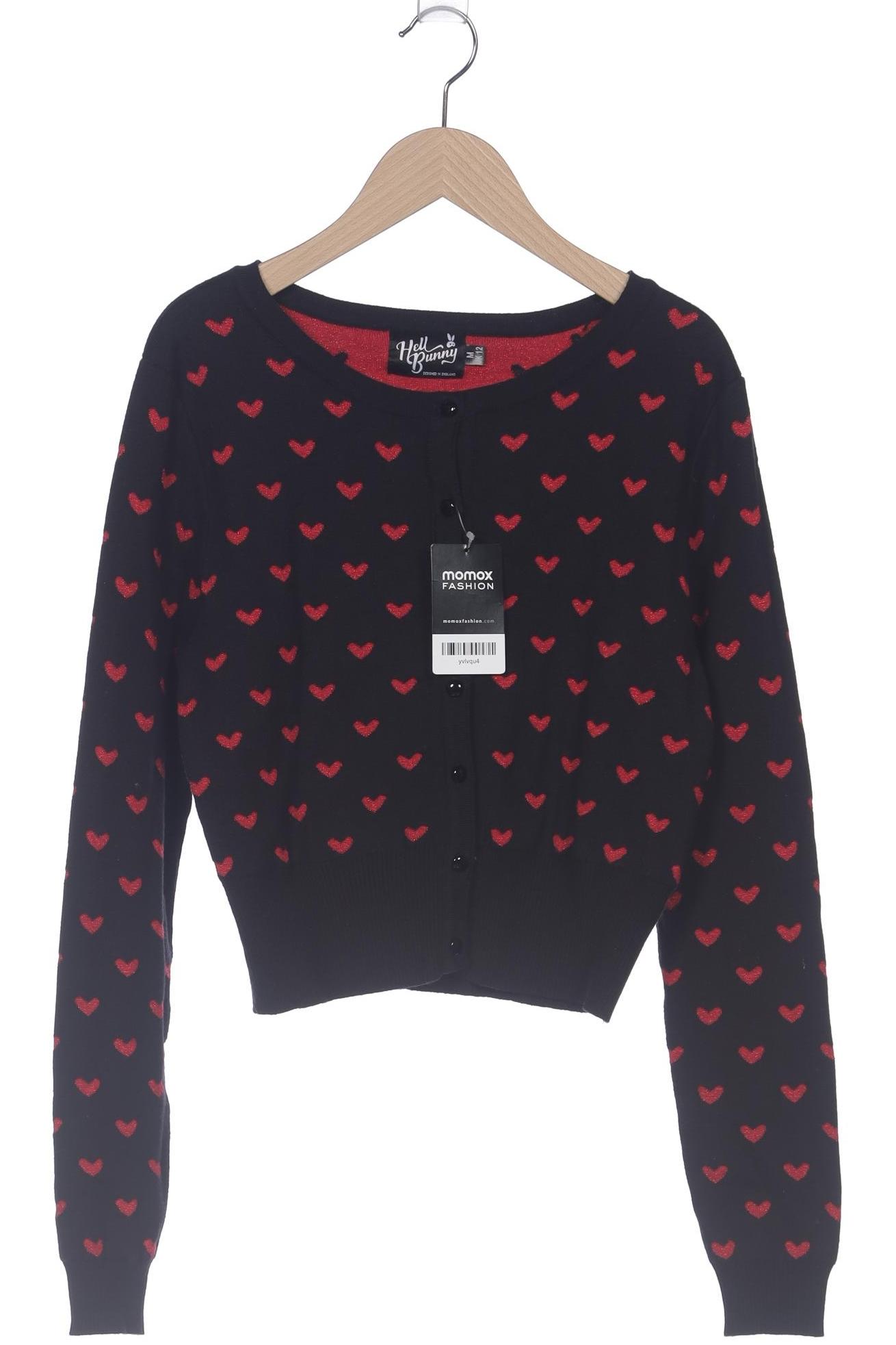 

Hell Bunny Damen Strickjacke, schwarz, Gr. 38
